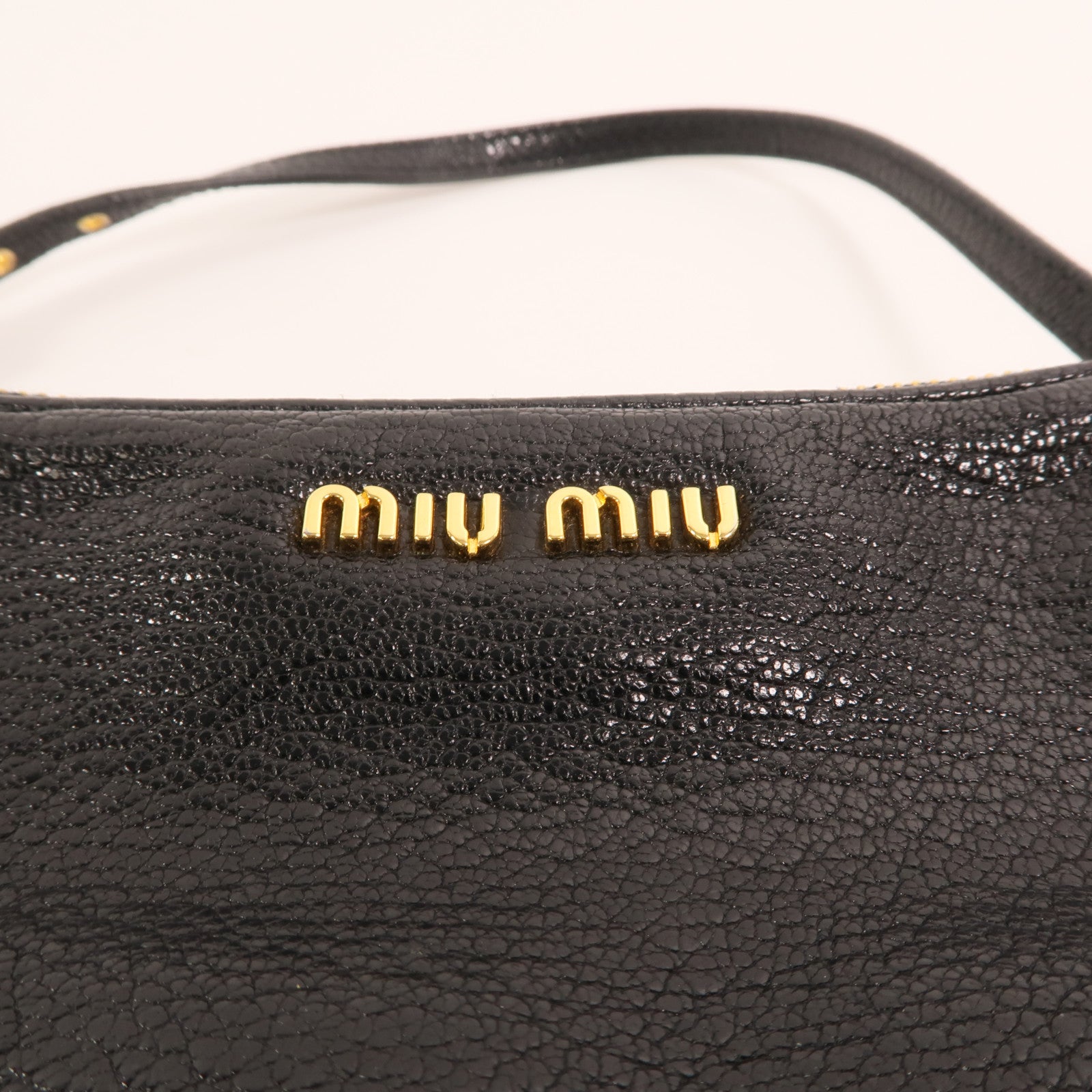Miu Miu 羊皮皮革Mini Hand Bag金扣手挽袋