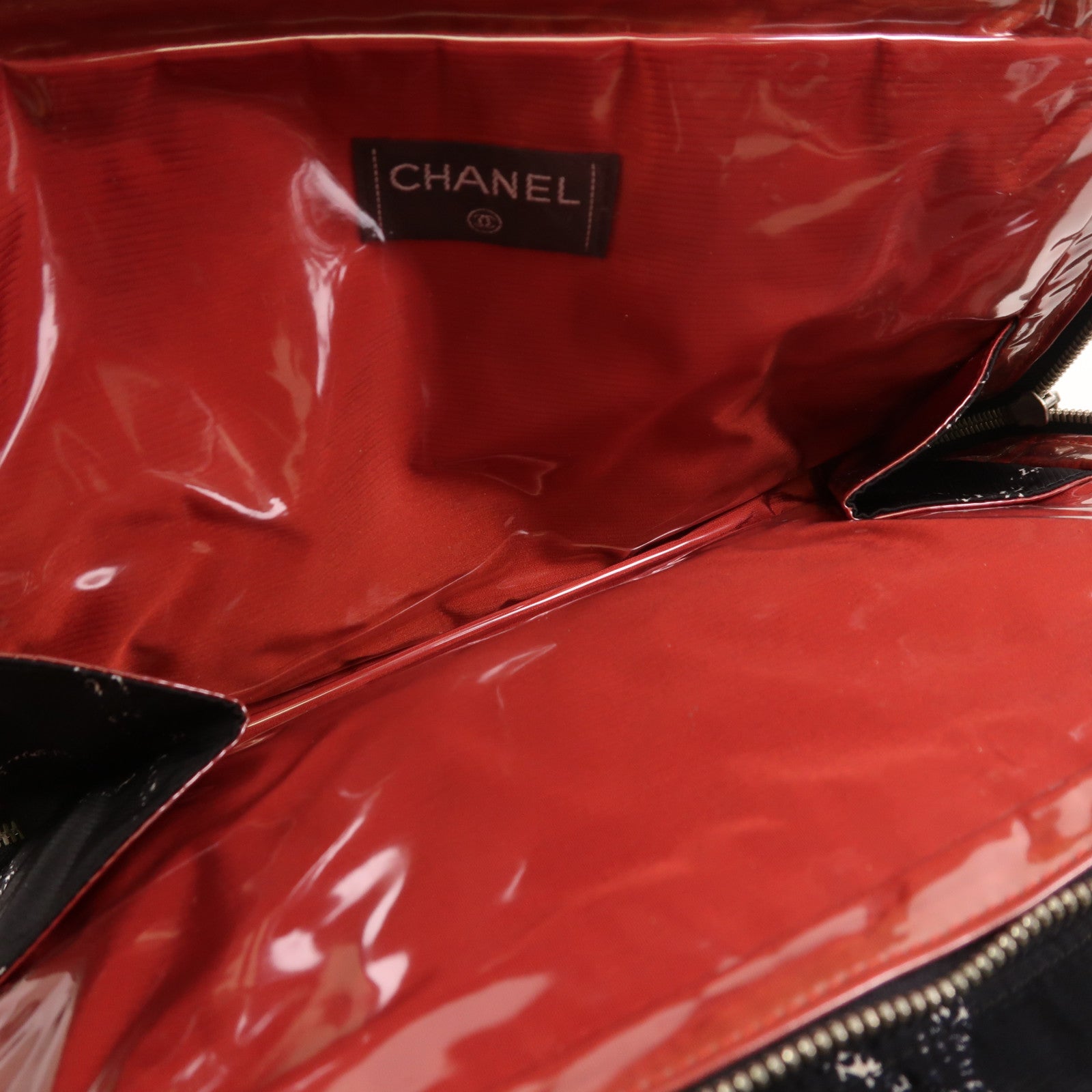 CHANEL 尼龍Travel Line Hang Bag銀扣手挽袋