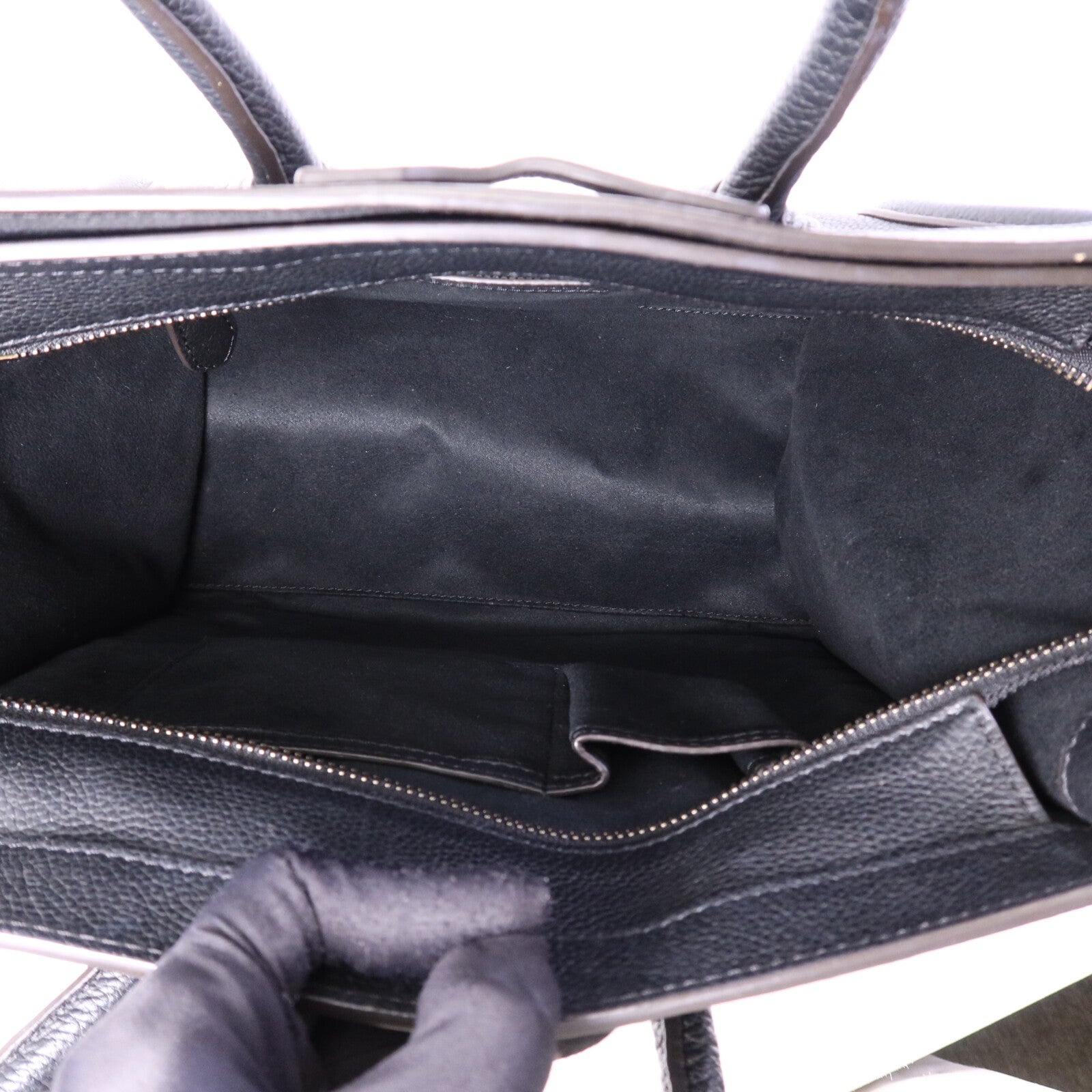 CELINE 牛皮皮革Mini Luggage手挽袋