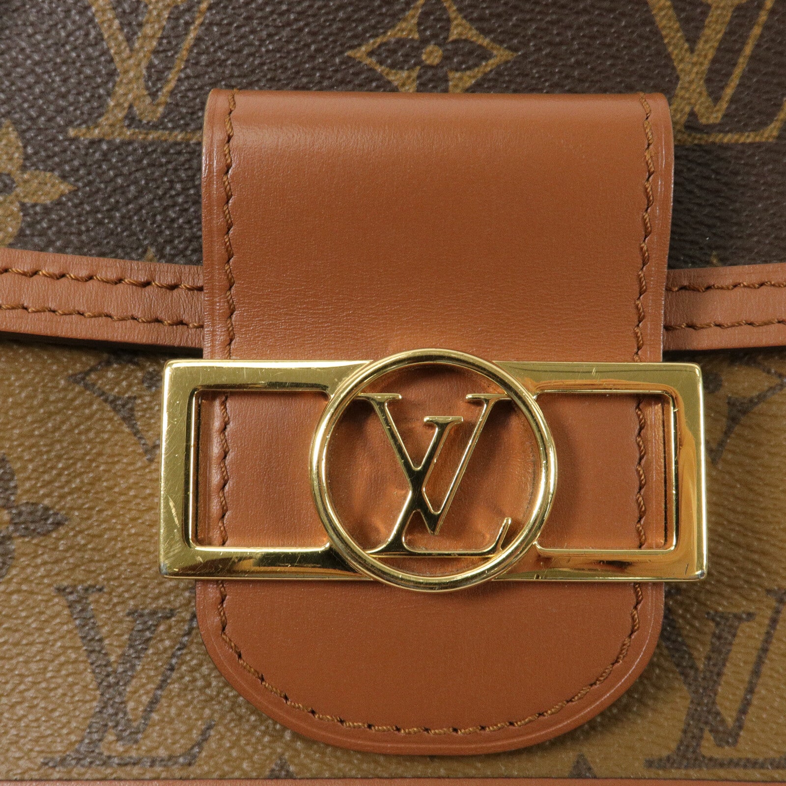 LOUIS VUITTON Monogram Reverse Mini Dauphine肩背袋