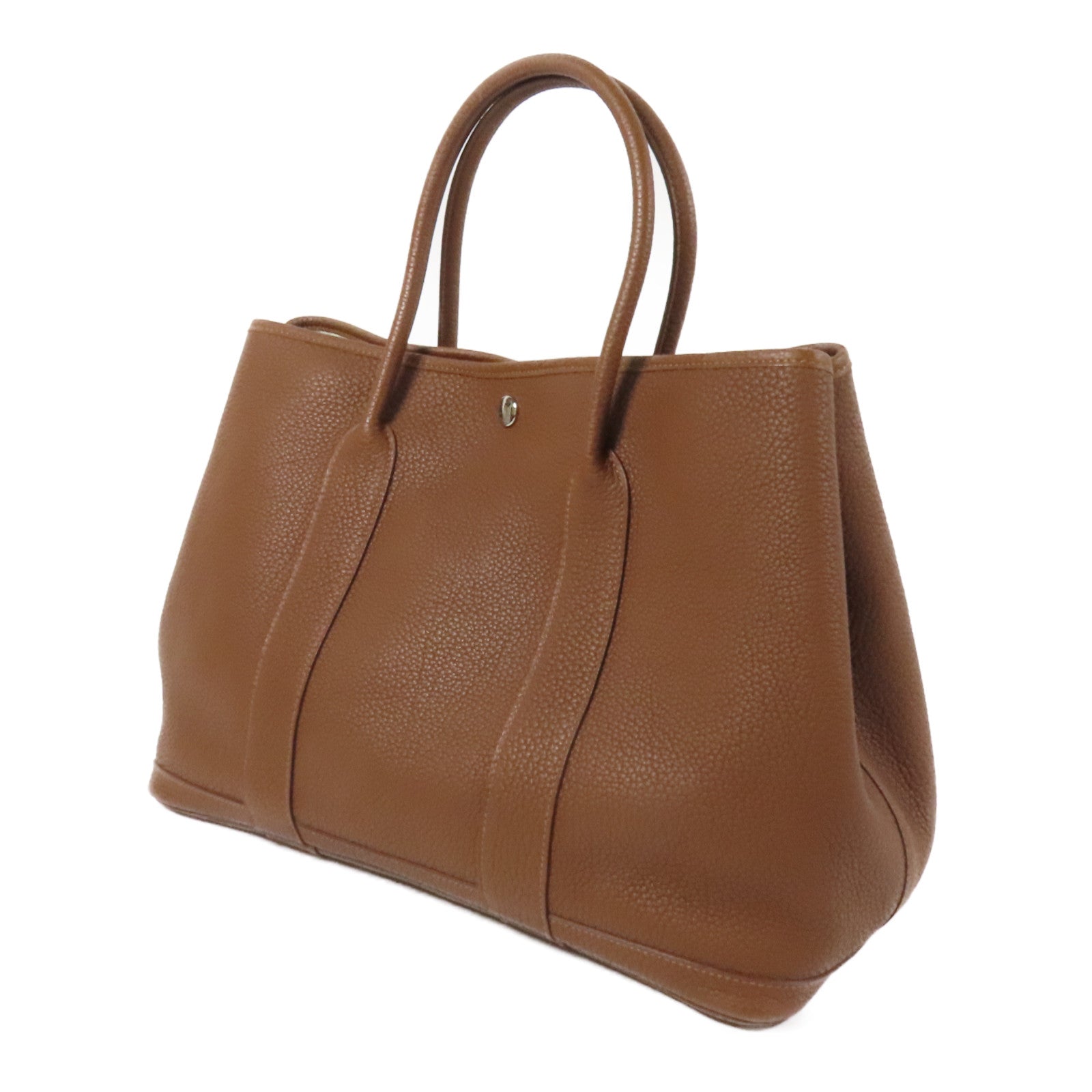 HERMES Negonda皮革Garden Party PM手挽袋Marron d'Inde