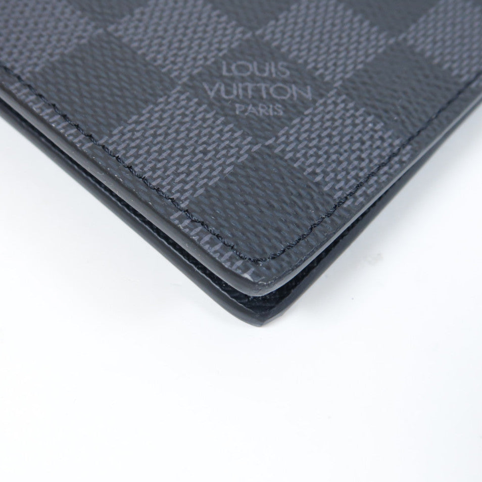 LOUIS VUITTON 【激減優惠】Damier Graphite Slender Wallet錢包黑色/灰色