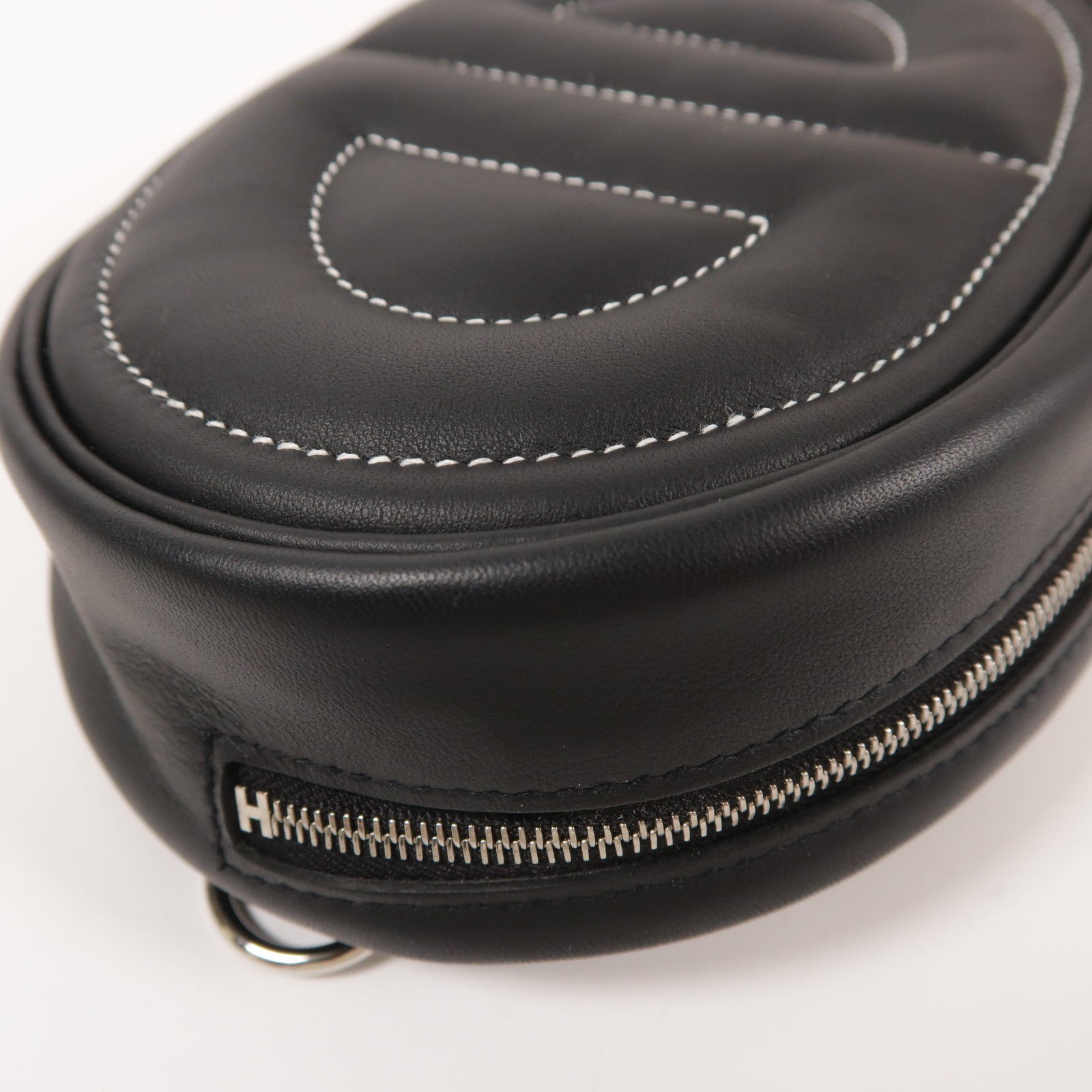 HERMES Swift皮革In The Loop Belt Bag銀扣腰包