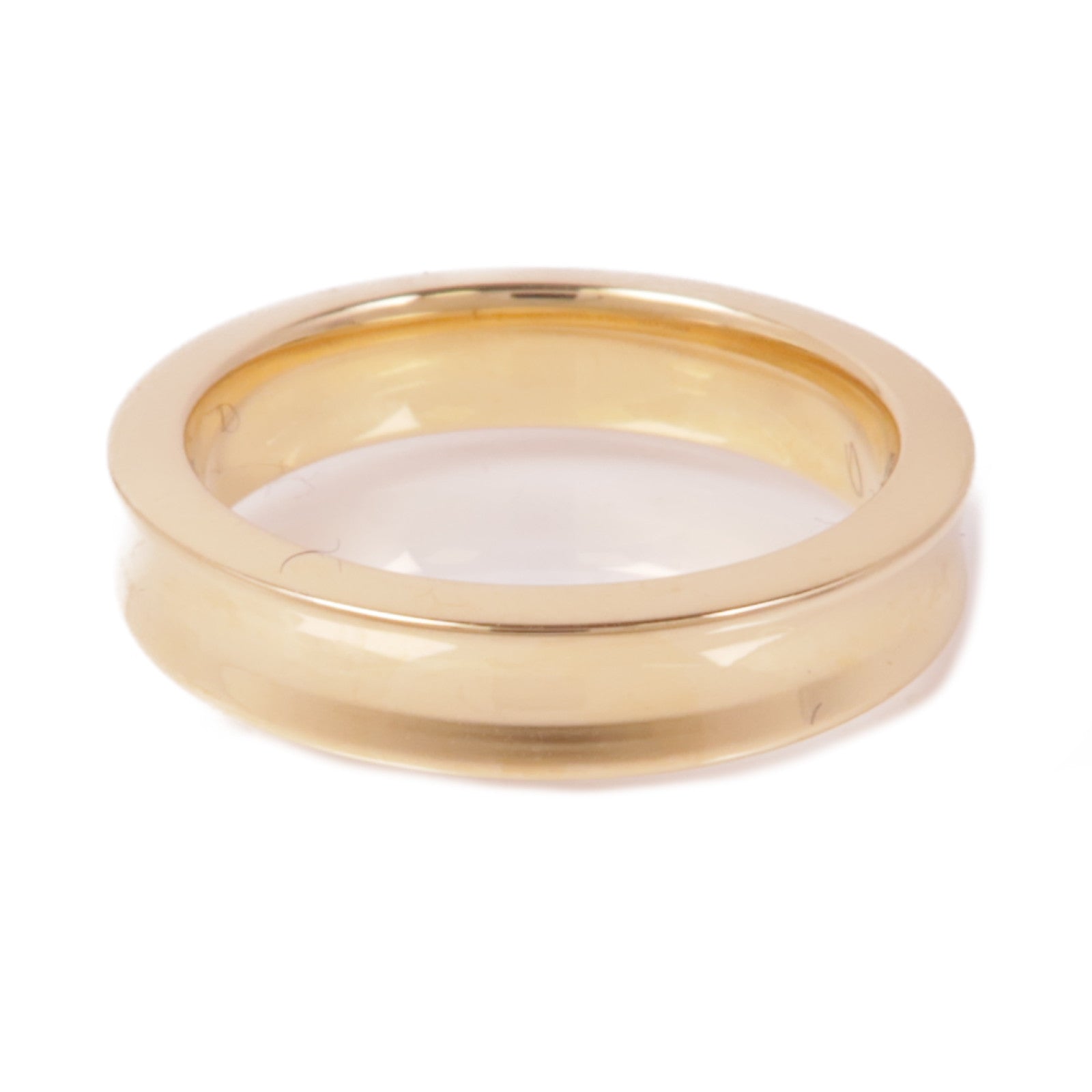 TIFFANY¡®CO Band Ring Diamond 18K Pink Gold US#4.75