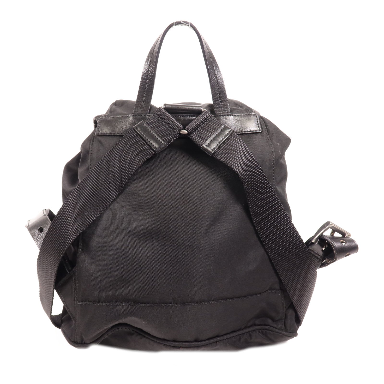 PRADA 尼龍Rucksack銀扣背包