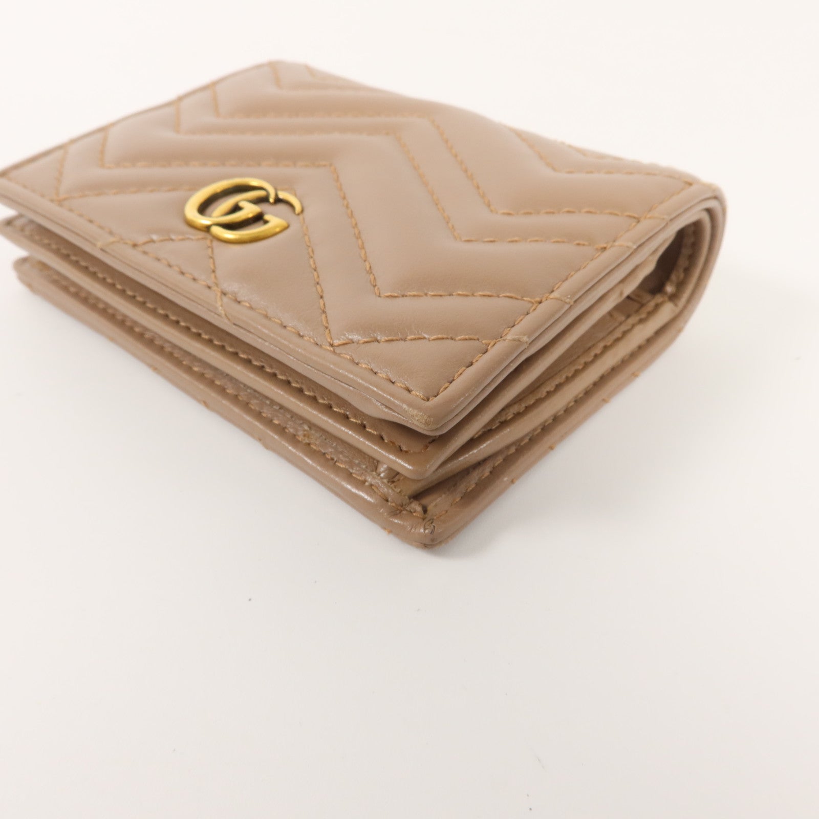 GUCCI 牛皮皮革GG Marmont Card Case錢包