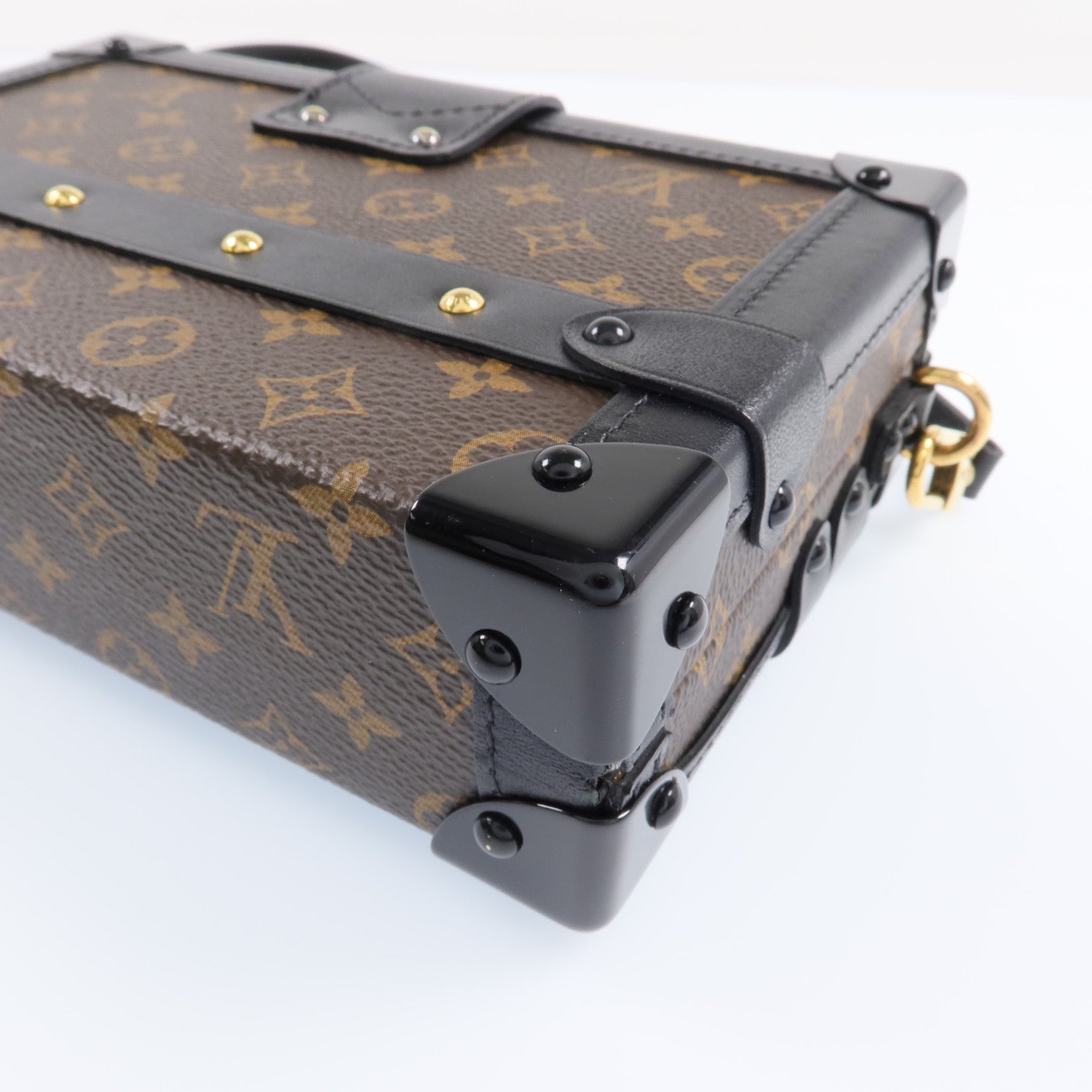 LOUIS VUITTON Monogram Petite Malle金扣肩背袋