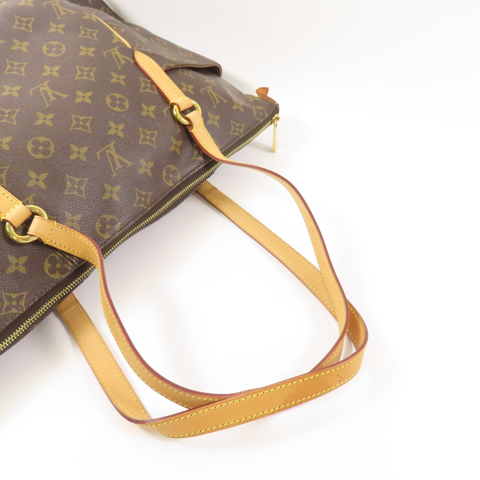 LOUIS VUITTON Monogram Totally MM金扣肩背袋棕色