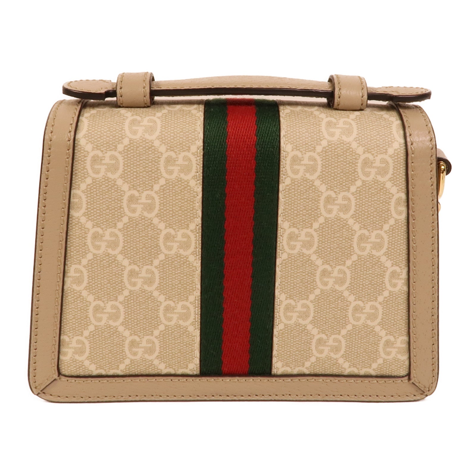 GUCCI 塗層帆布Mini Ophidia手挽肩背兩用袋
