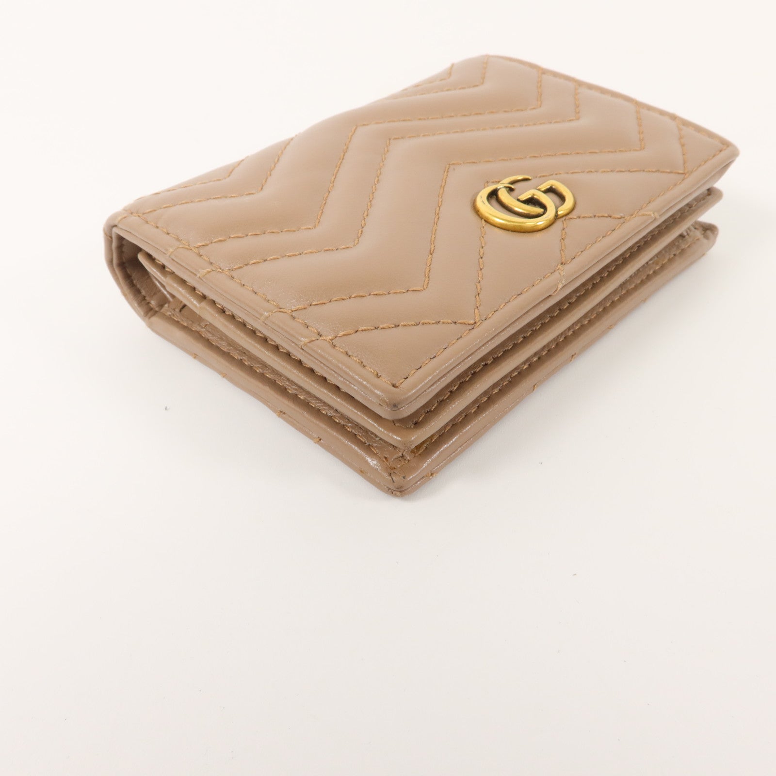 GUCCI 牛皮皮革GG Marmont Card Case錢包