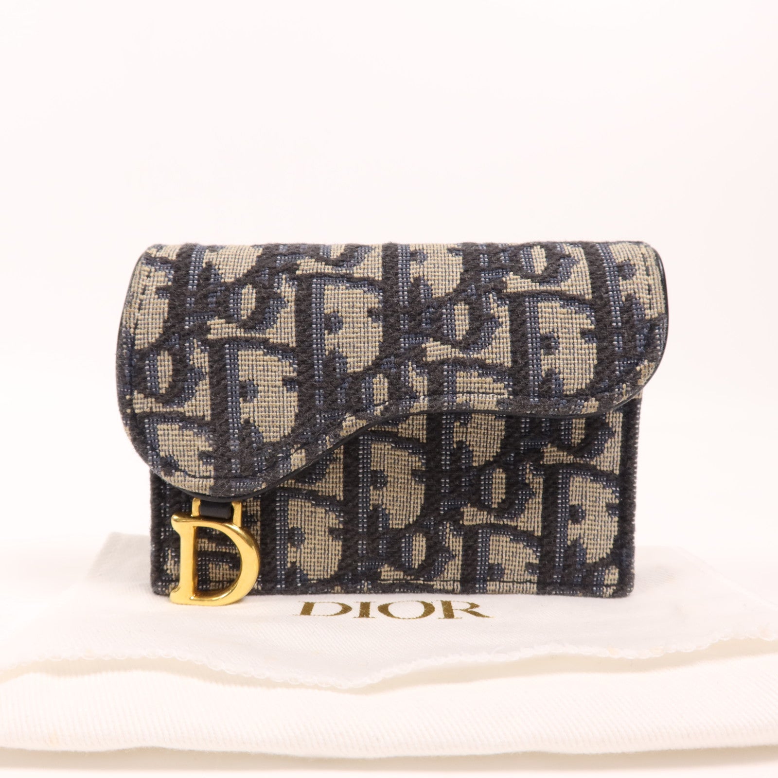 Dior 帆布Card Case金扣卡片套