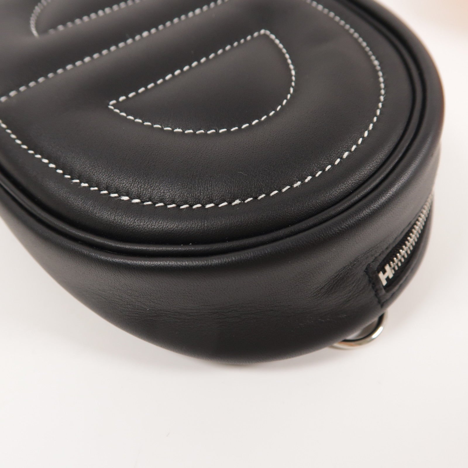 HERMES Swift皮革In The Loop Belt Bag銀扣腰包