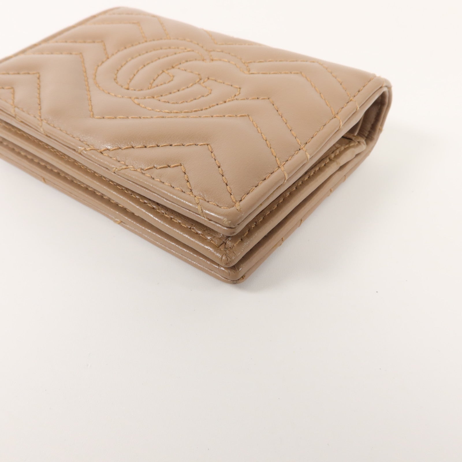 GUCCI 牛皮皮革GG Marmont Card Case錢包