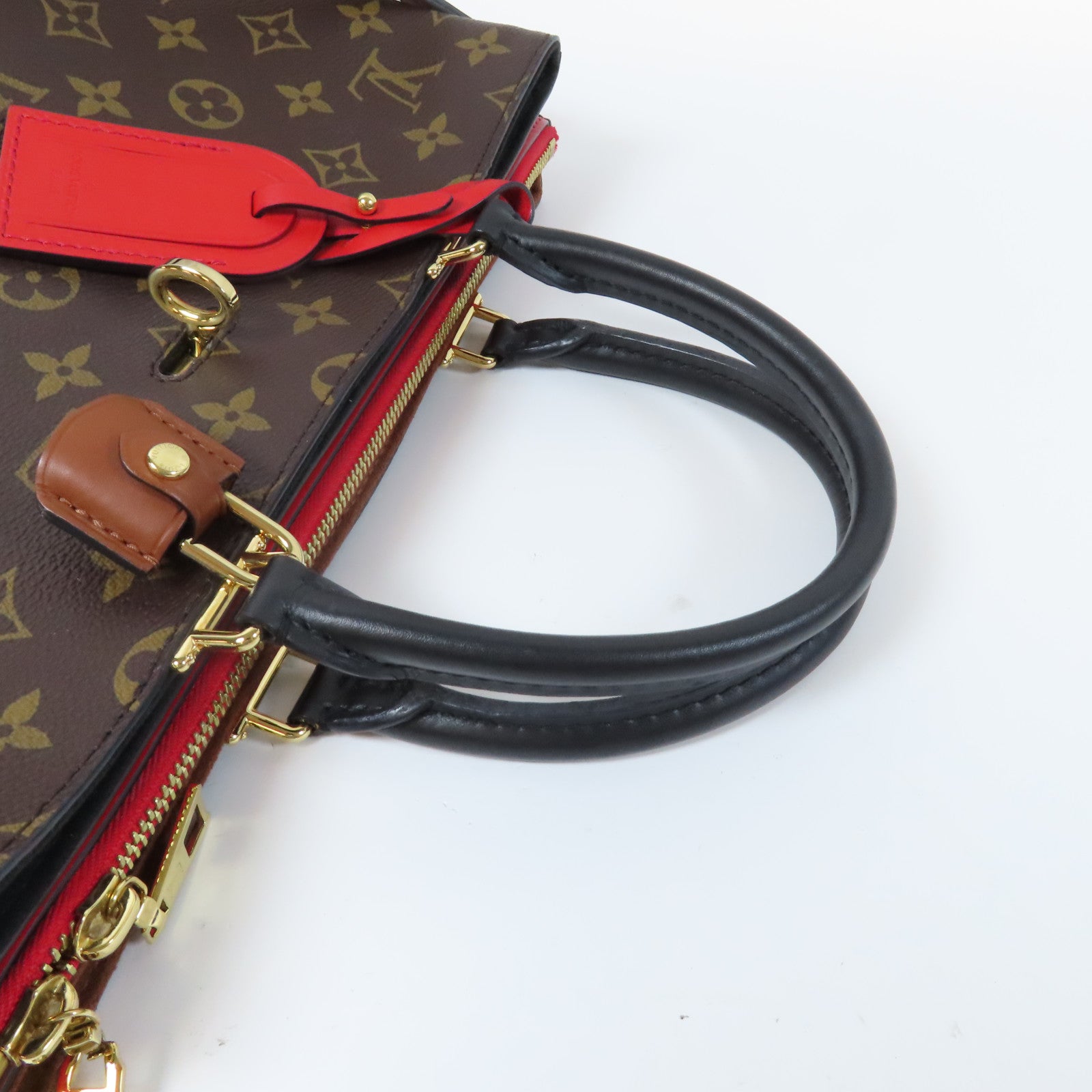 LOUIS VUITTON 【激減優惠】Monogram Millefeuille 2 Way Shoulder Bag金扣手挽肩背兩用袋啡色