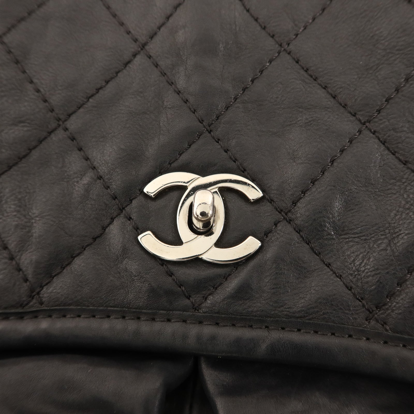CHANEL 牛皮皮革Matelasse Chain Shoulder銀扣肩背袋