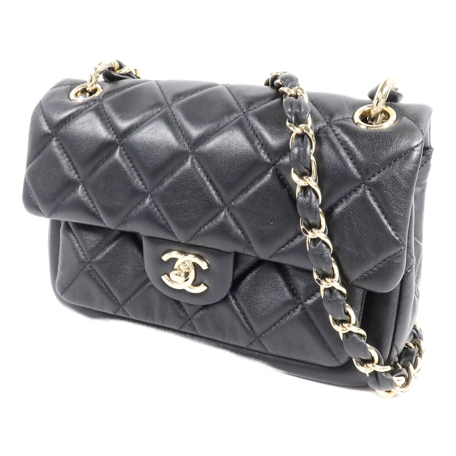 CHANEL 羊皮皮革Chunky Chain Flap Bag肩背袋