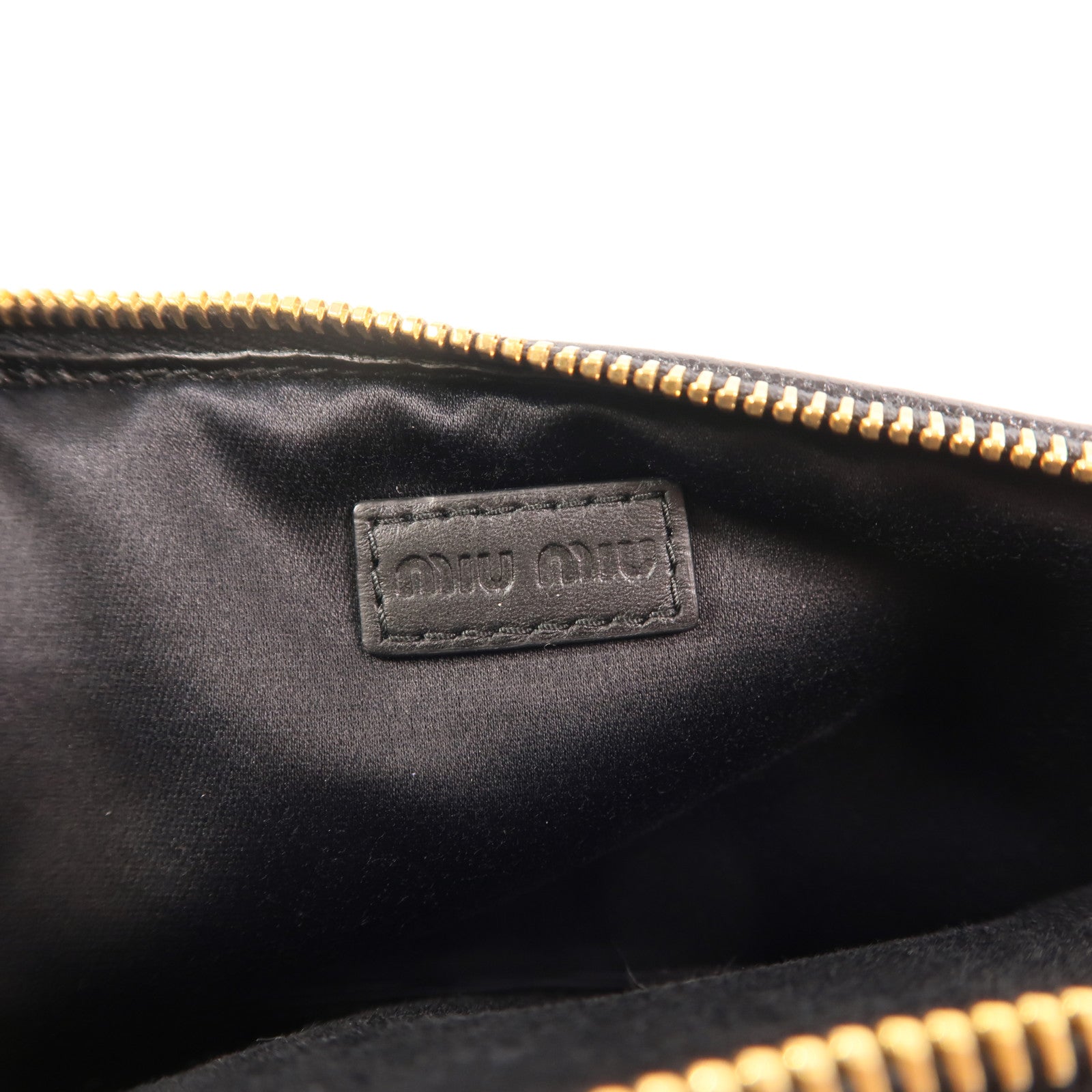Miu Miu 羊皮皮革Mini Hand Bag金扣手挽袋