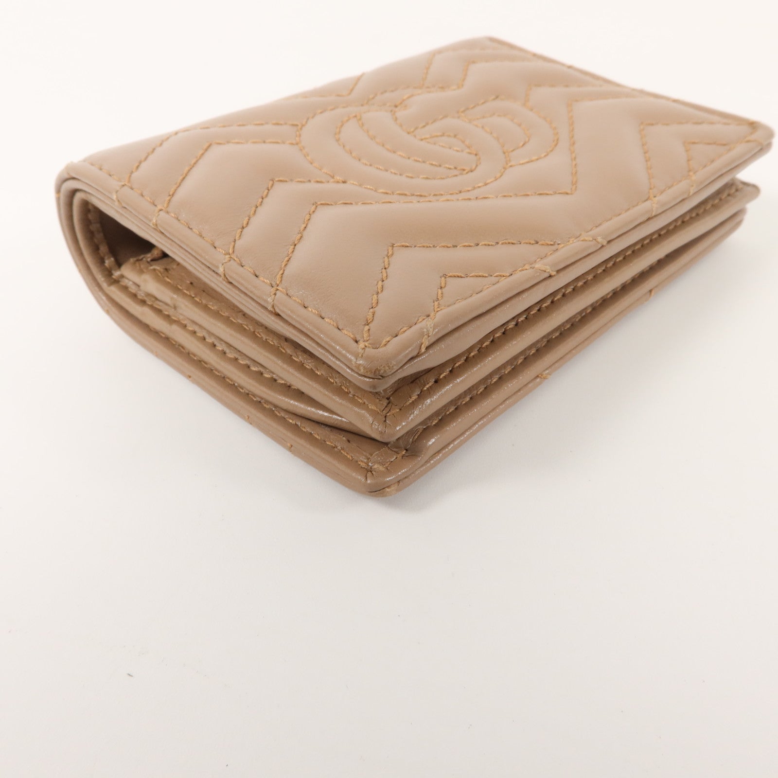 GUCCI 牛皮皮革GG Marmont Card Case錢包