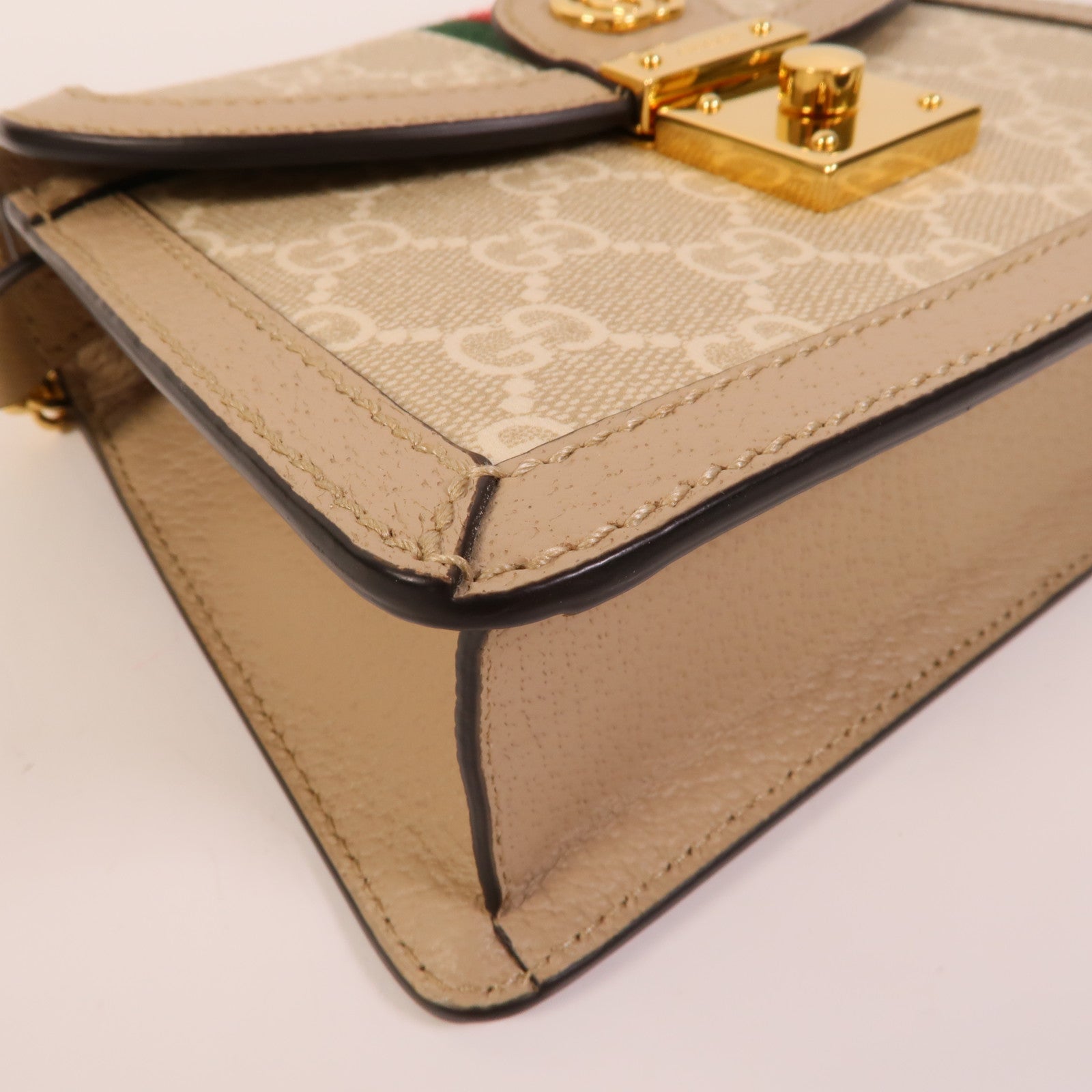 GUCCI 塗層帆布Mini Ophidia手挽肩背兩用袋