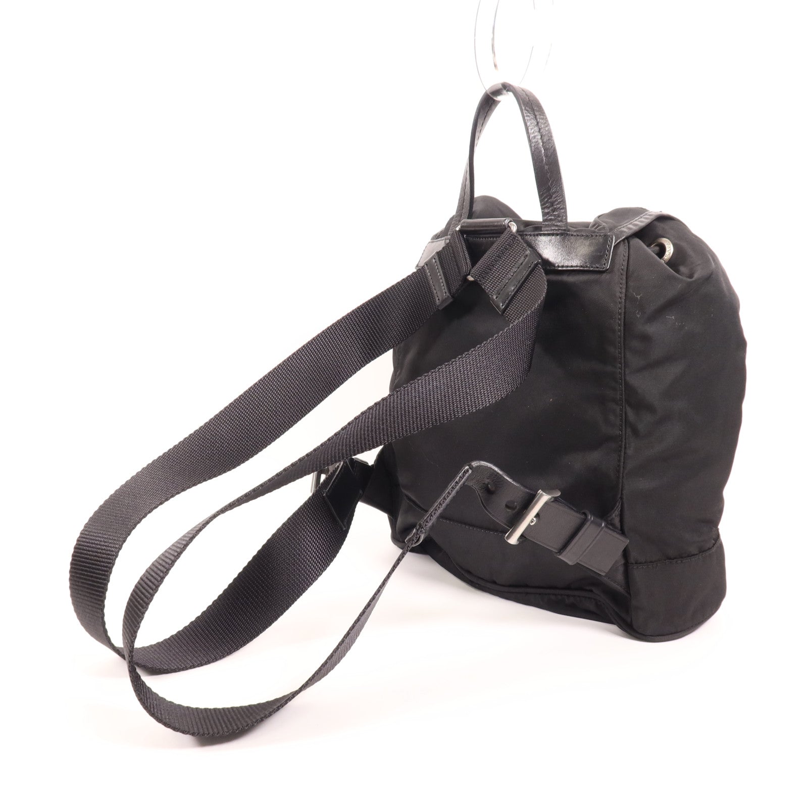PRADA 尼龍Rucksack銀扣背包