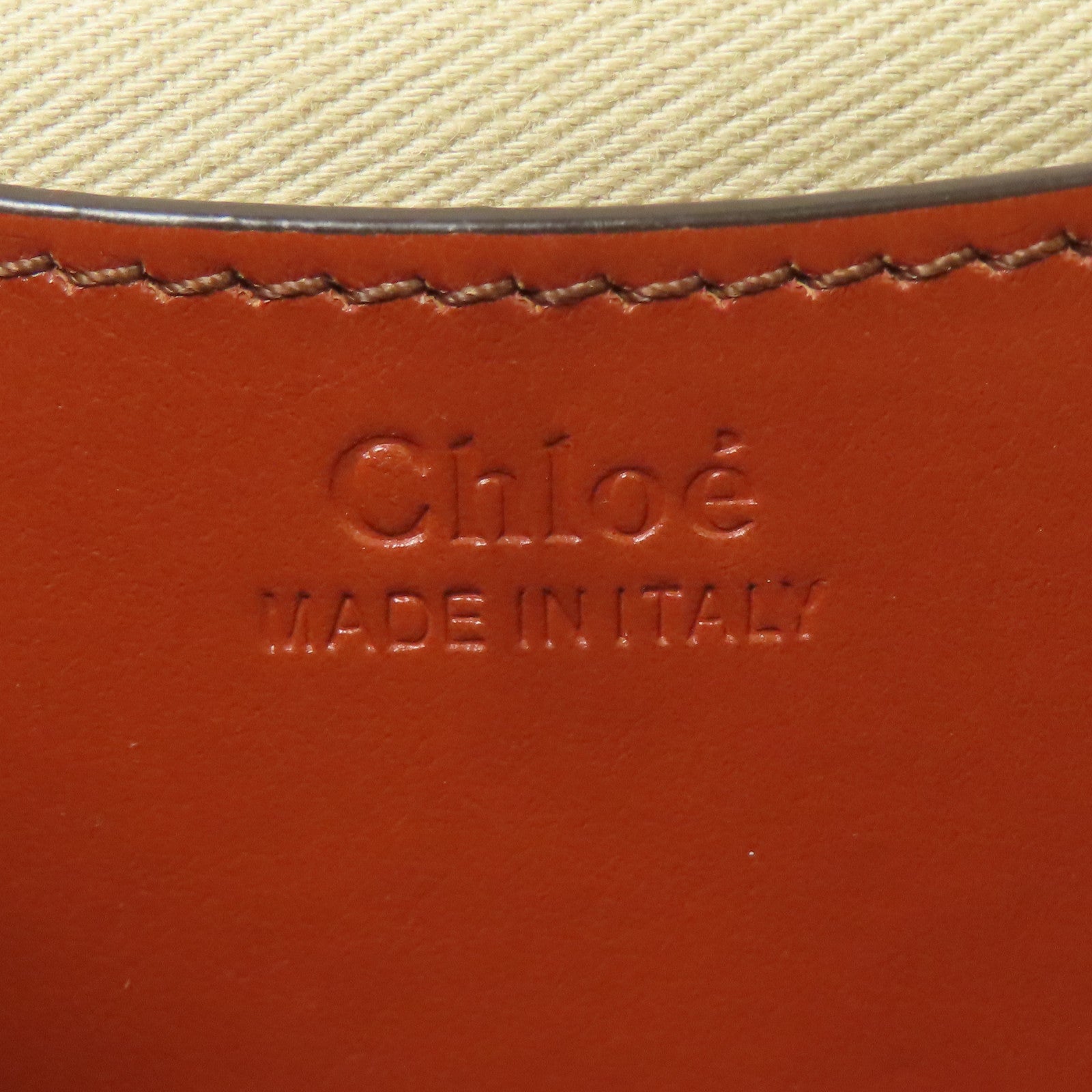 Chloe 牛皮皮革Tess Bag金扣肩背袋