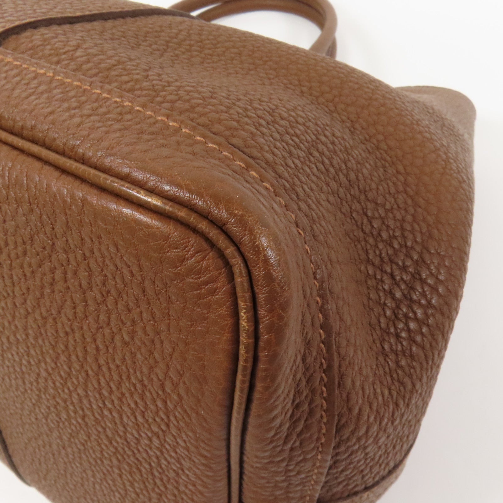 HERMES Negonda皮革Garden Party PM手挽袋Marron d'Inde