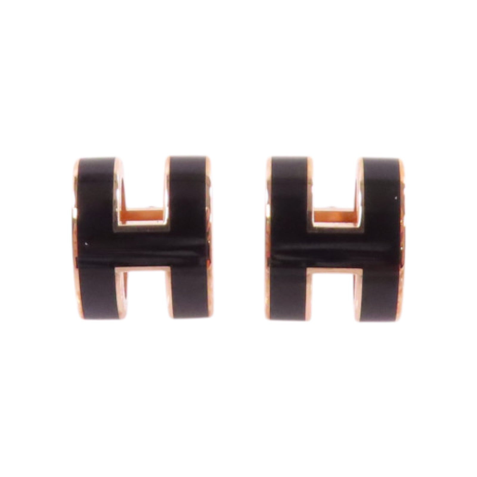 HERMES 金屬/琺瑯Pop H Earrings金扣耳環