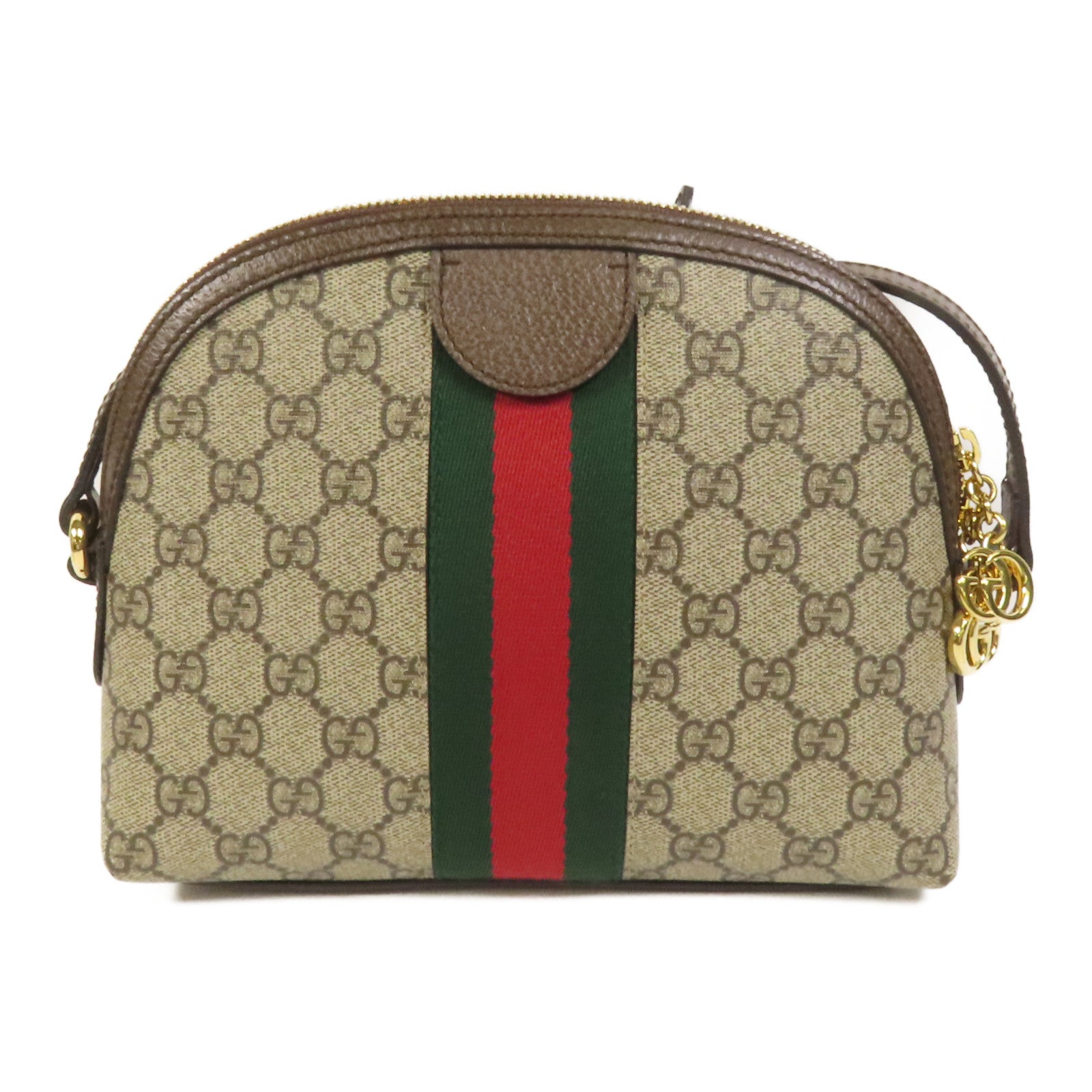 GUCCI 塗層帆布Shoulder Bag金扣肩背袋
