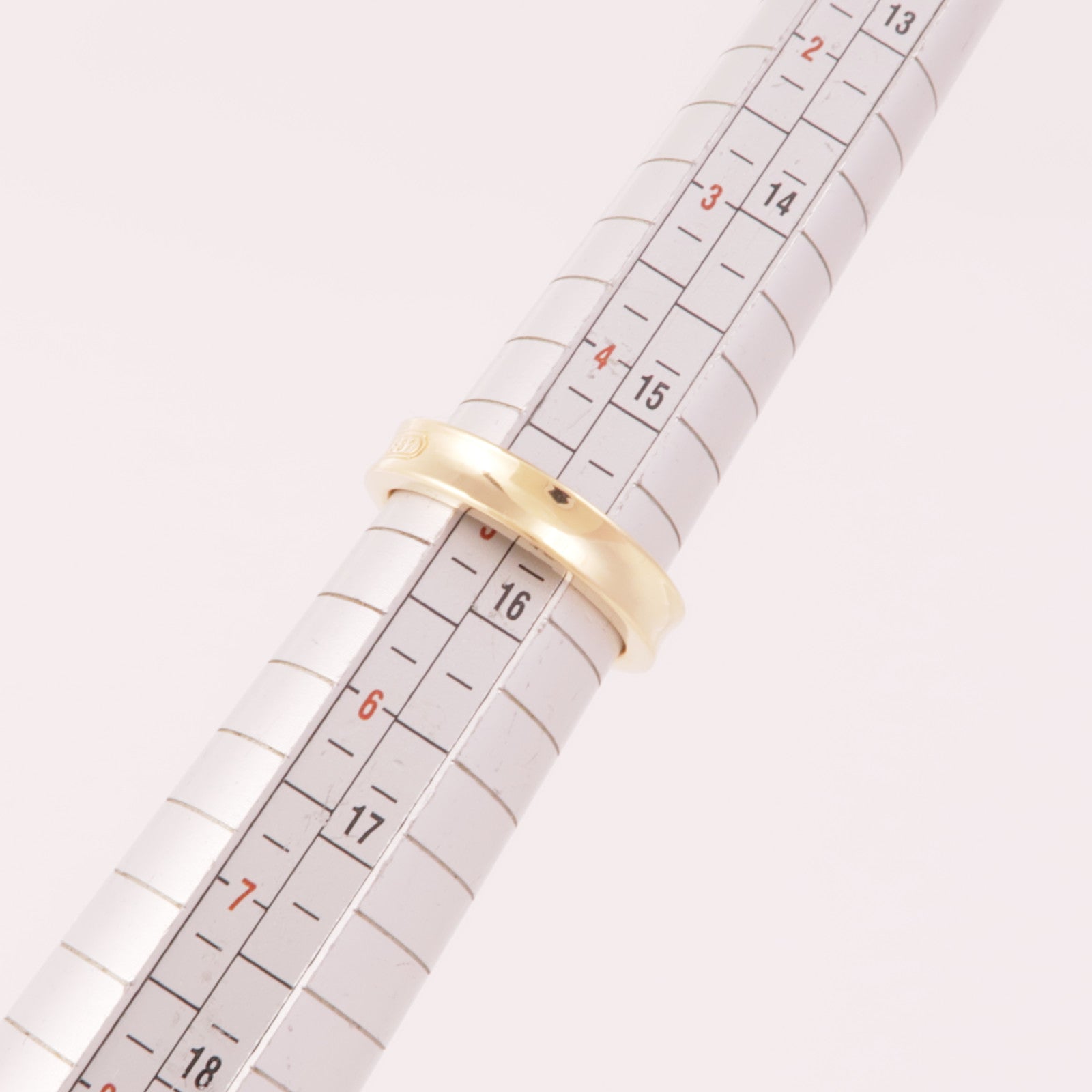 TIFFANY¡®CO Band Ring Diamond 18K Pink Gold US#4.75