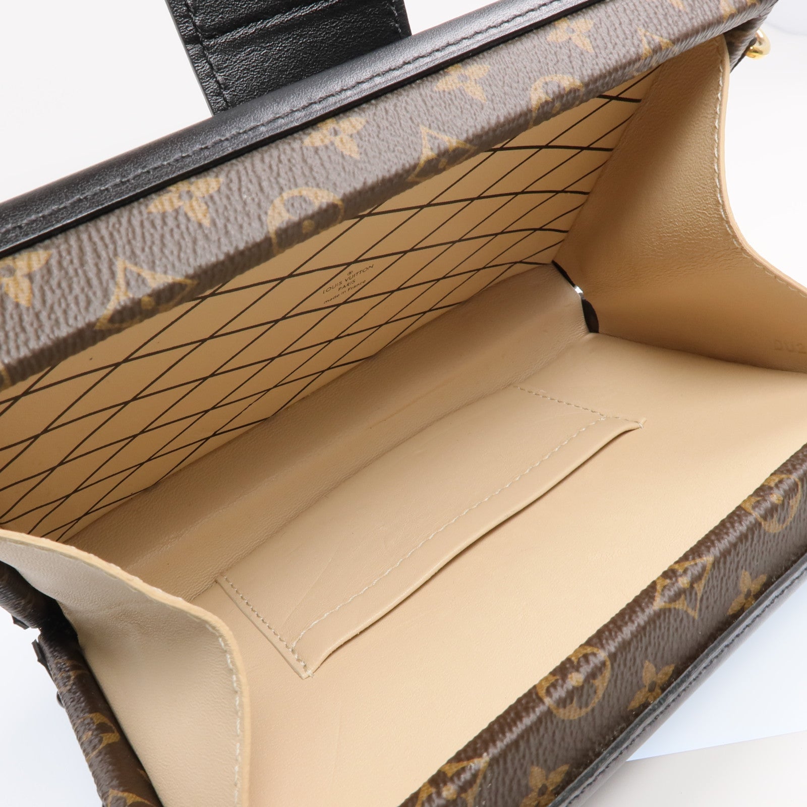 LOUIS VUITTON Monogram Petite Malle金扣肩背袋