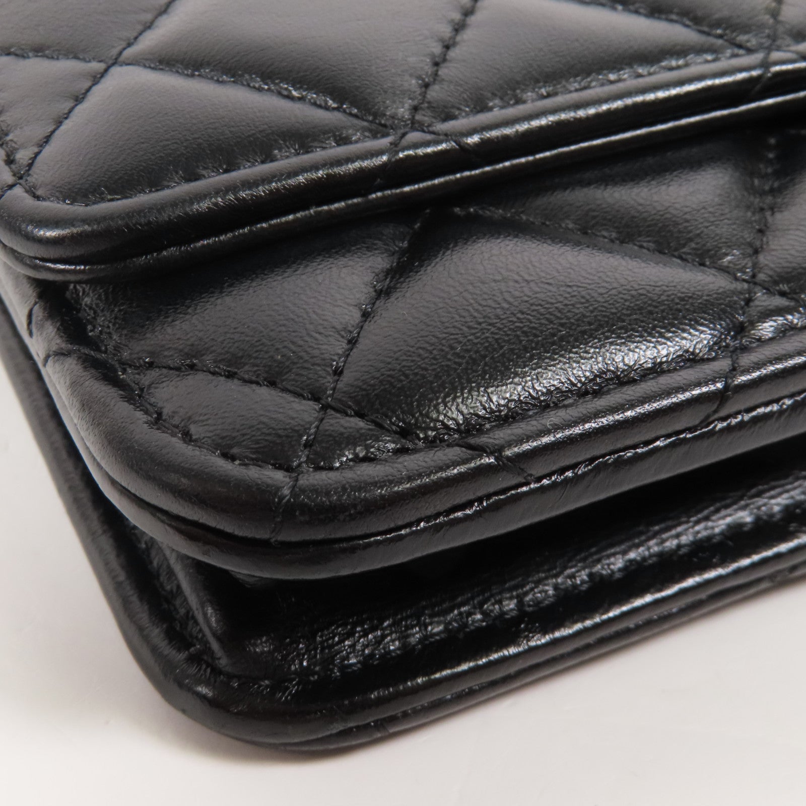 CHANEL 羊皮皮革WOC Wallet On Chain金扣鏈帶肩背袋