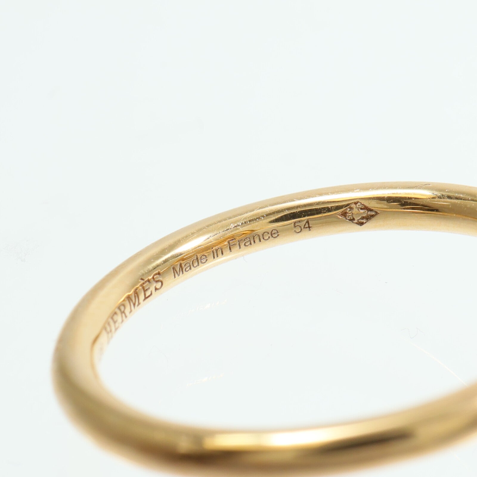 HERMES 18K玫瑰金Echappee Rings鑽石戒指
