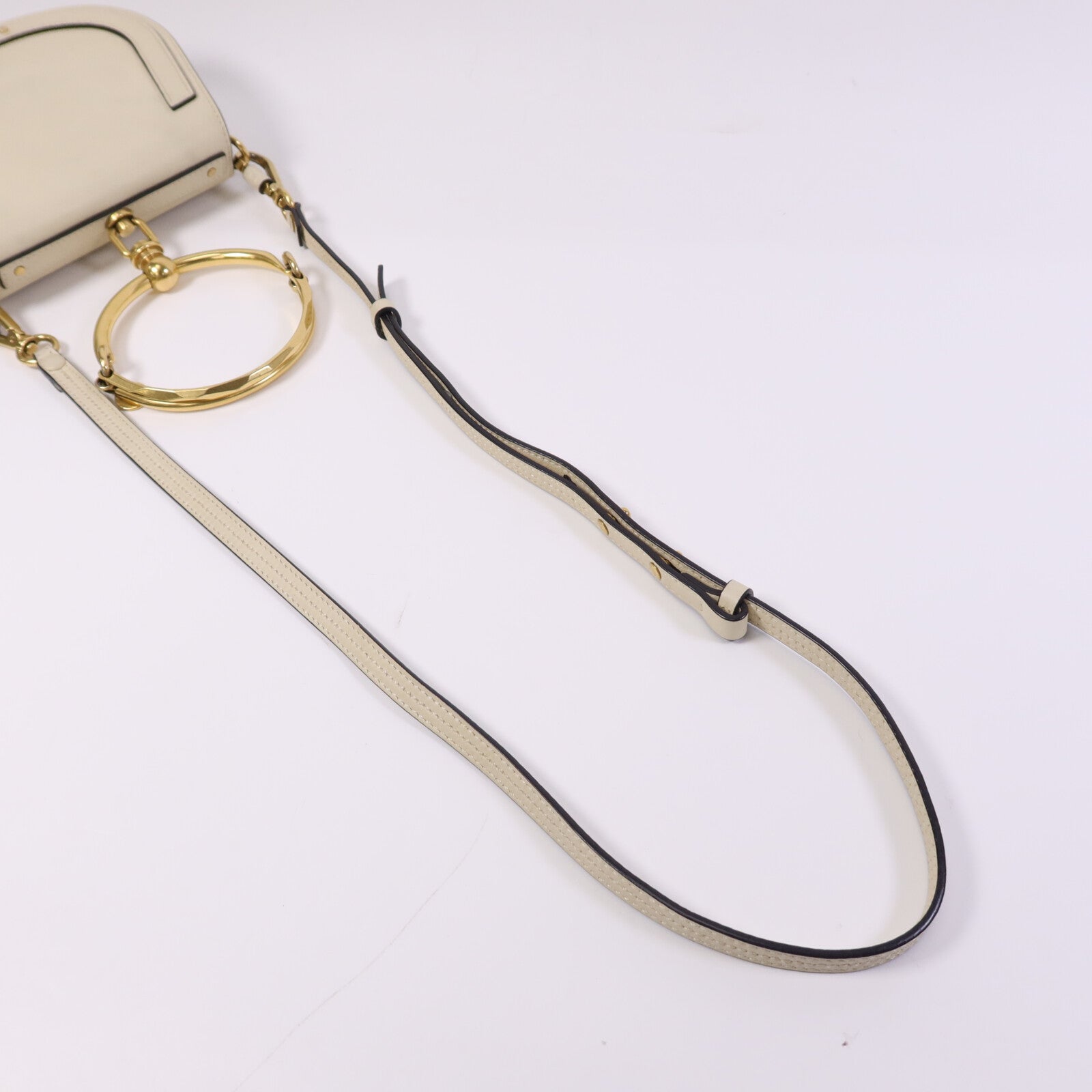 Chloe 牛皮皮革Nile金扣手挽肩背兩用袋