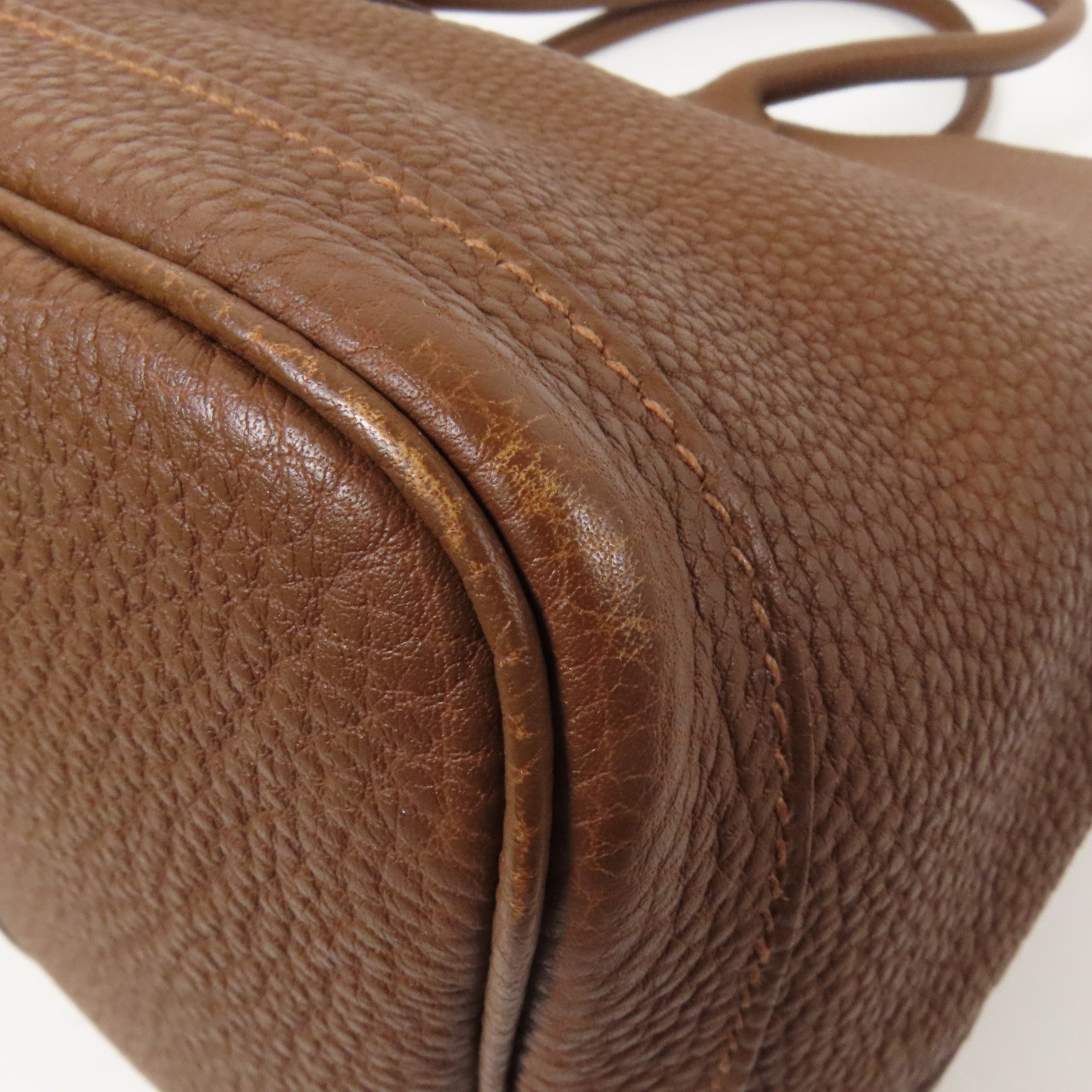 HERMES Negonda皮革Garden Party PM手挽袋Marron d'Inde