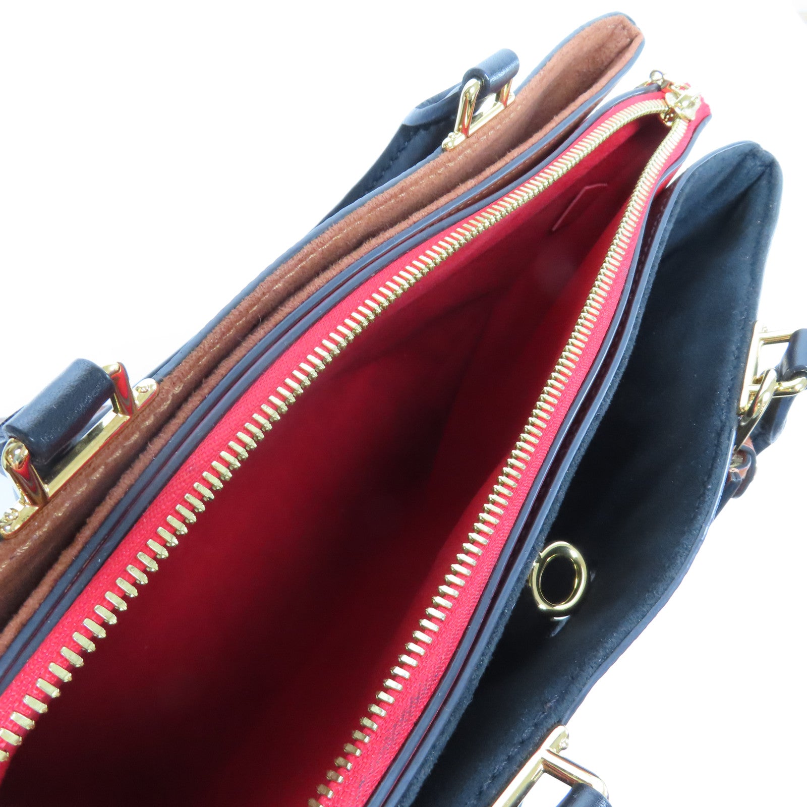 LOUIS VUITTON 【激減優惠】Monogram Millefeuille 2 Way Shoulder Bag金扣手挽肩背兩用袋啡色