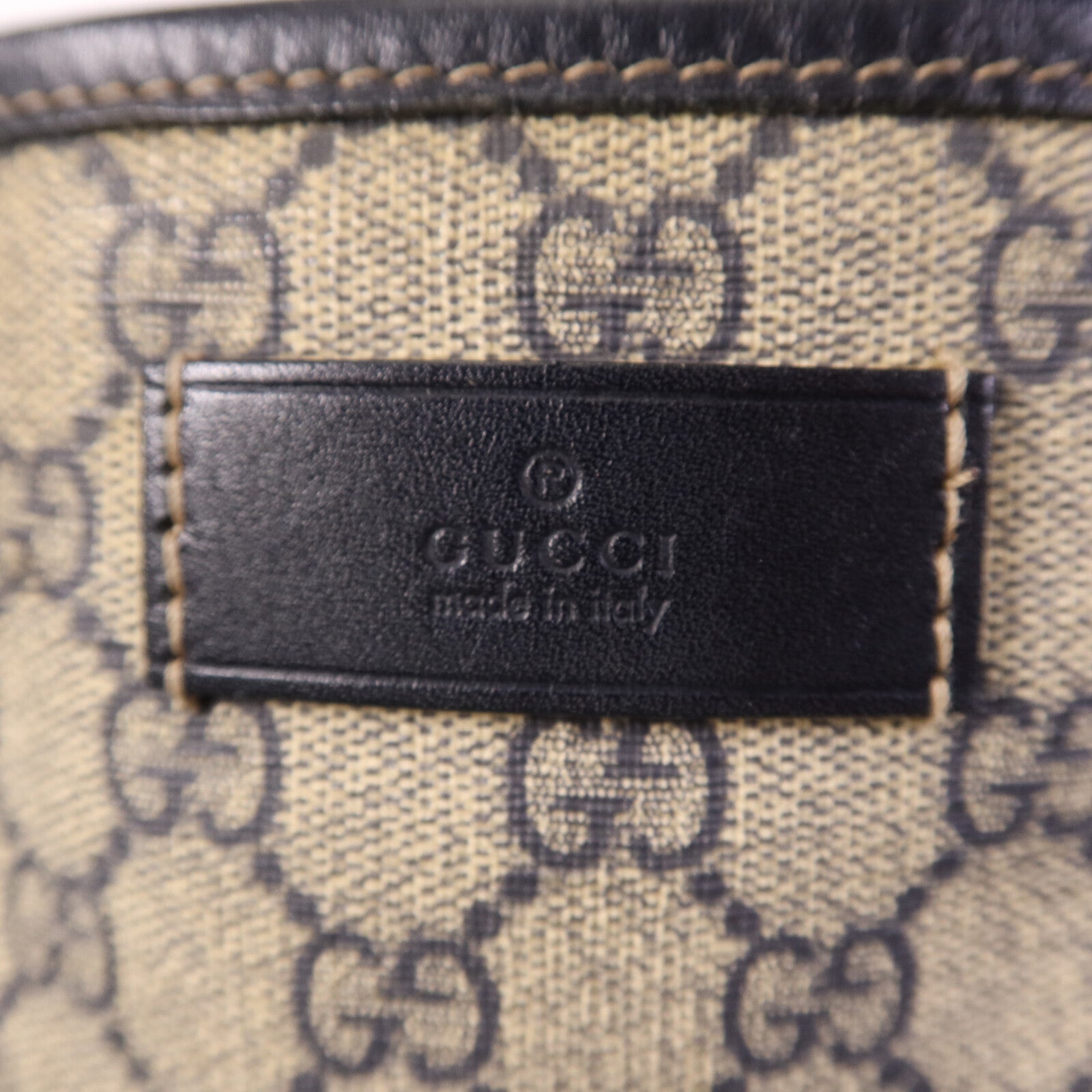 GUCCI 塗層帆布Tote Bag銀扣手挽袋
