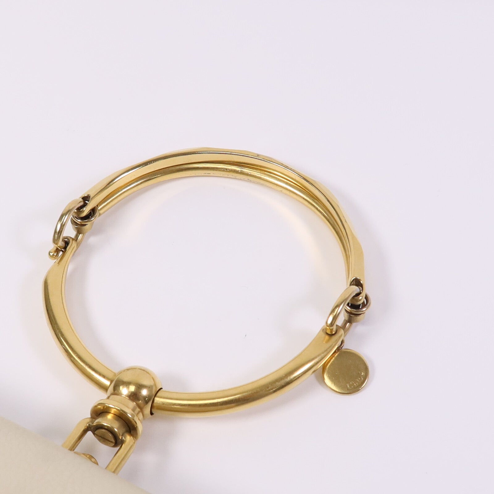 Chloe 【激減優惠】牛皮皮革Nile金扣手挽肩背兩用袋