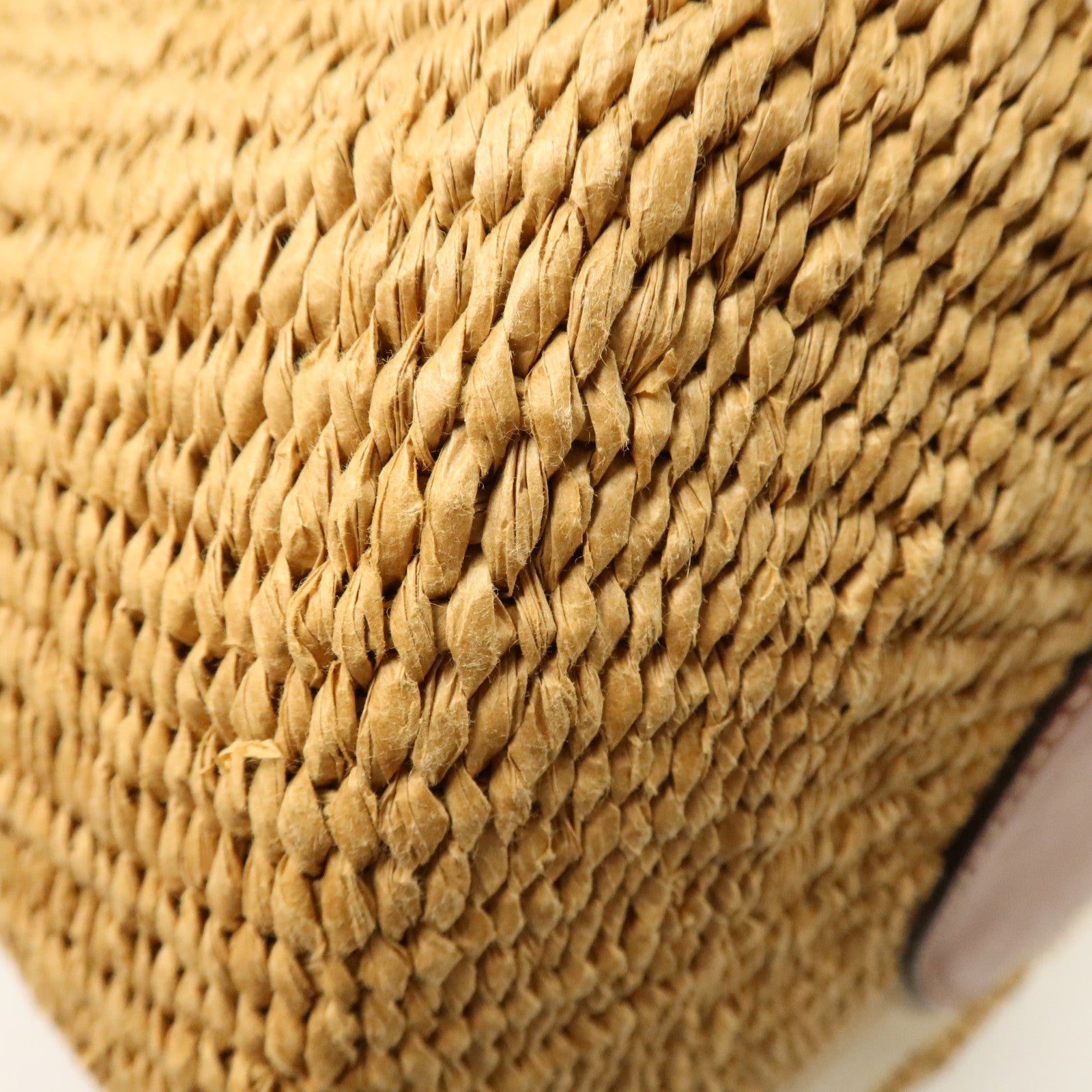 Chloe Raffia/帆布/牛皮皮革Woody Large肩背袋