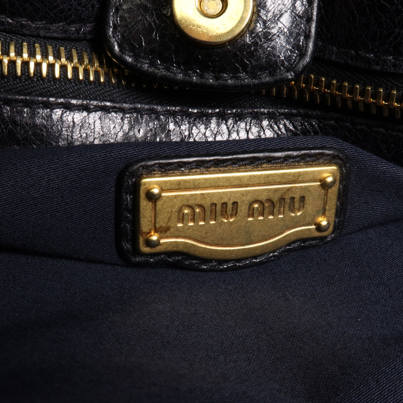 Miu Miu 牛皮皮革2 Way Shoulder手挽肩背兩用袋