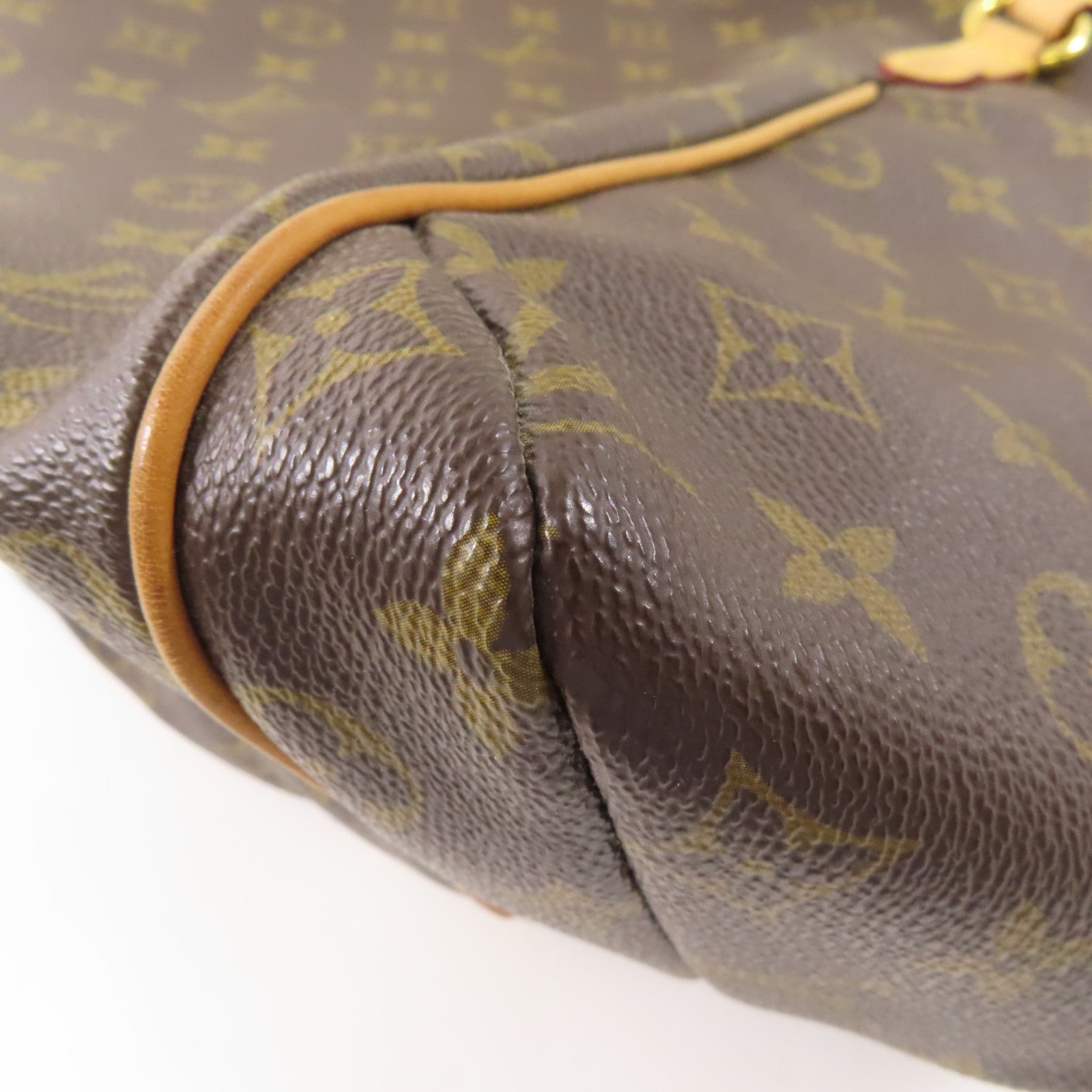 LOUIS VUITTON Monogram Totally MM金扣肩背袋棕色