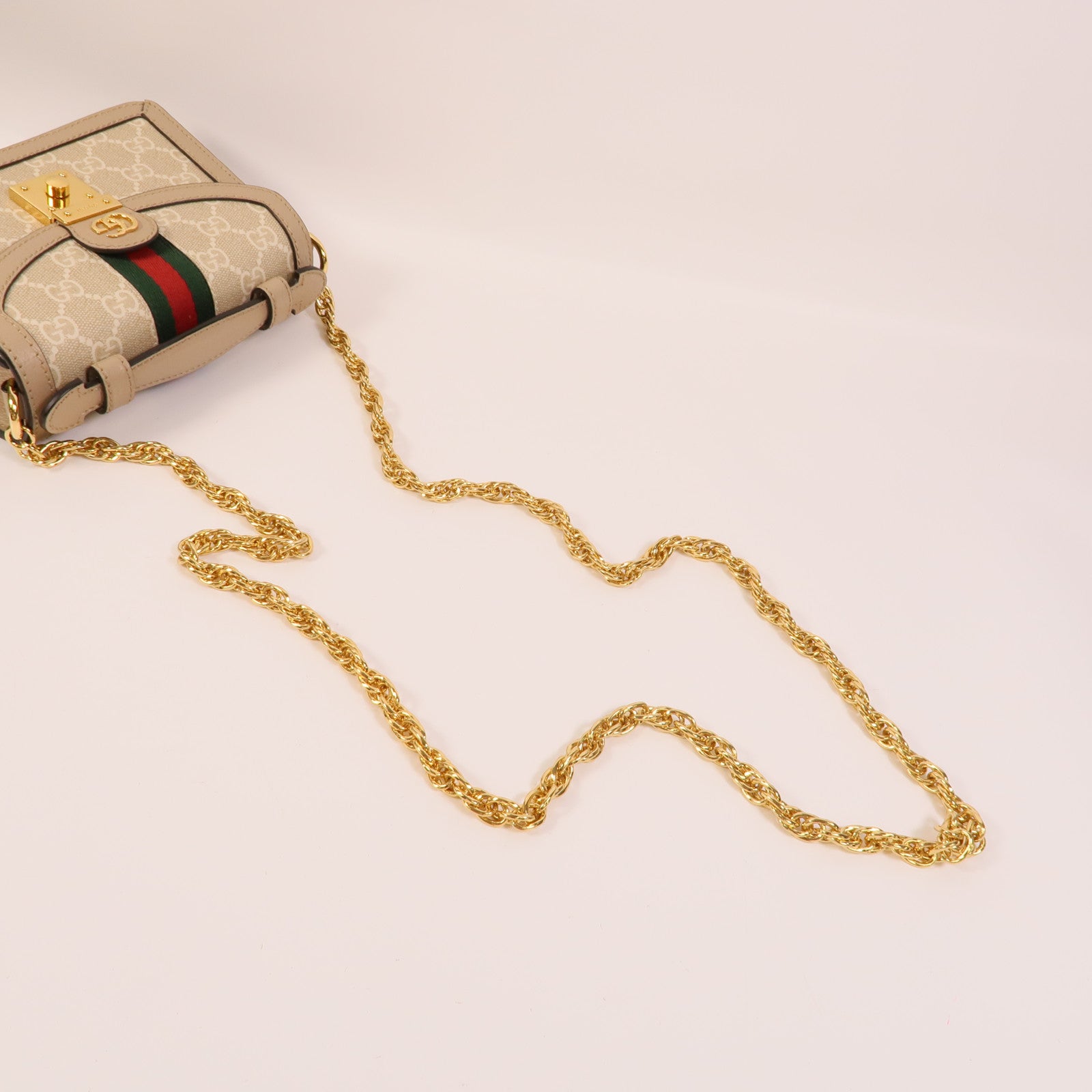 GUCCI 塗層帆布Mini Ophidia手挽肩背兩用袋