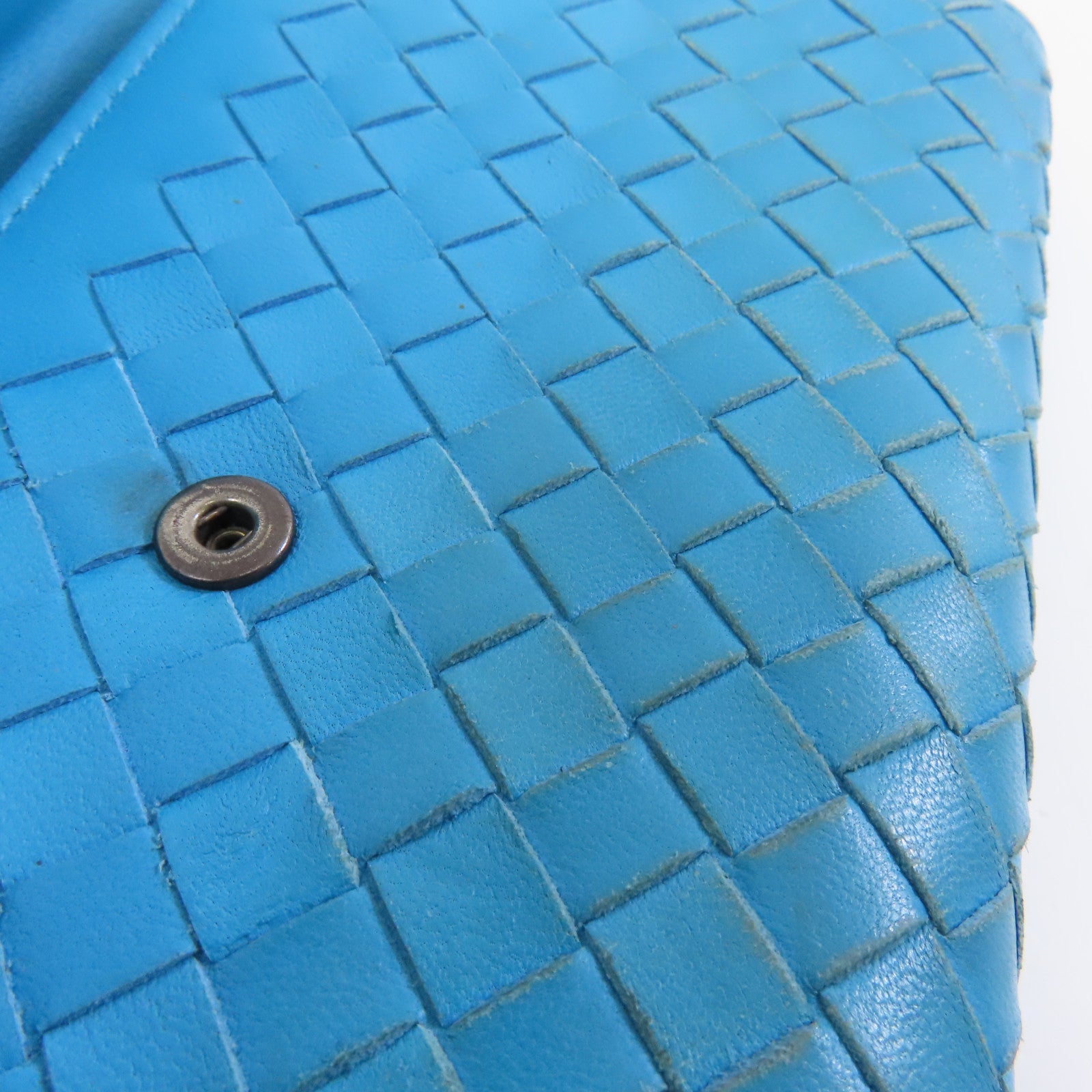 BOTTEGA VENETA 【激減優惠】皮革Long Wallet長錢包綠松石色