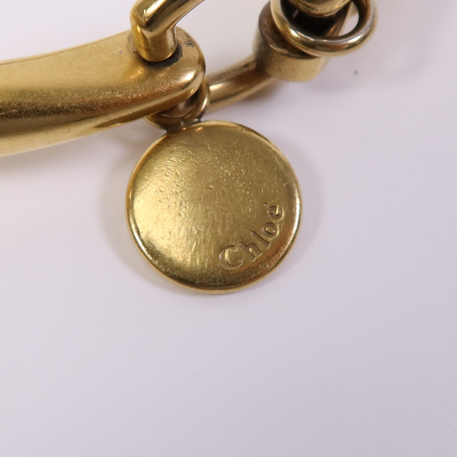 Chloe 牛皮皮革Nile金扣手挽肩背兩用袋