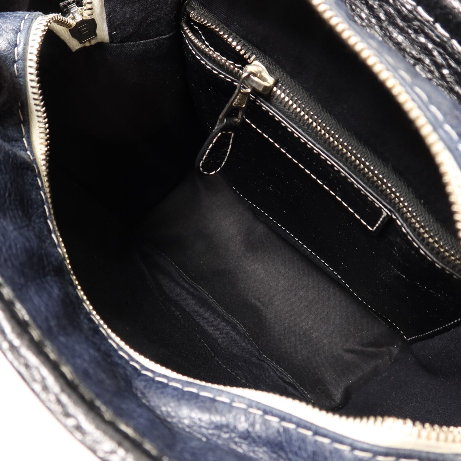BALENCIAGA 牛皮皮革Bazar Bag銀扣手挽肩背兩用袋