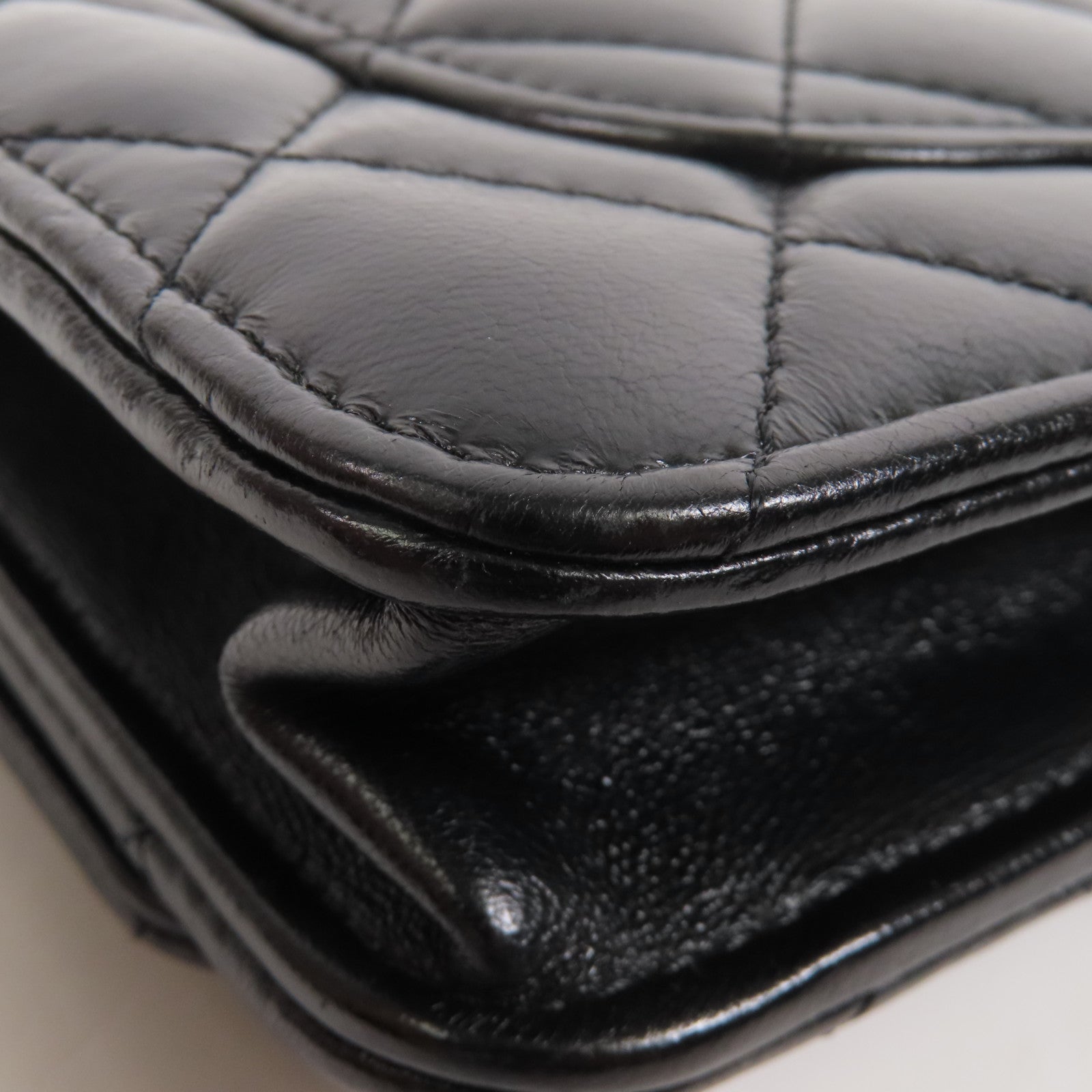 CHANEL 羊皮皮革WOC Wallet On Chain金扣鏈帶肩背袋