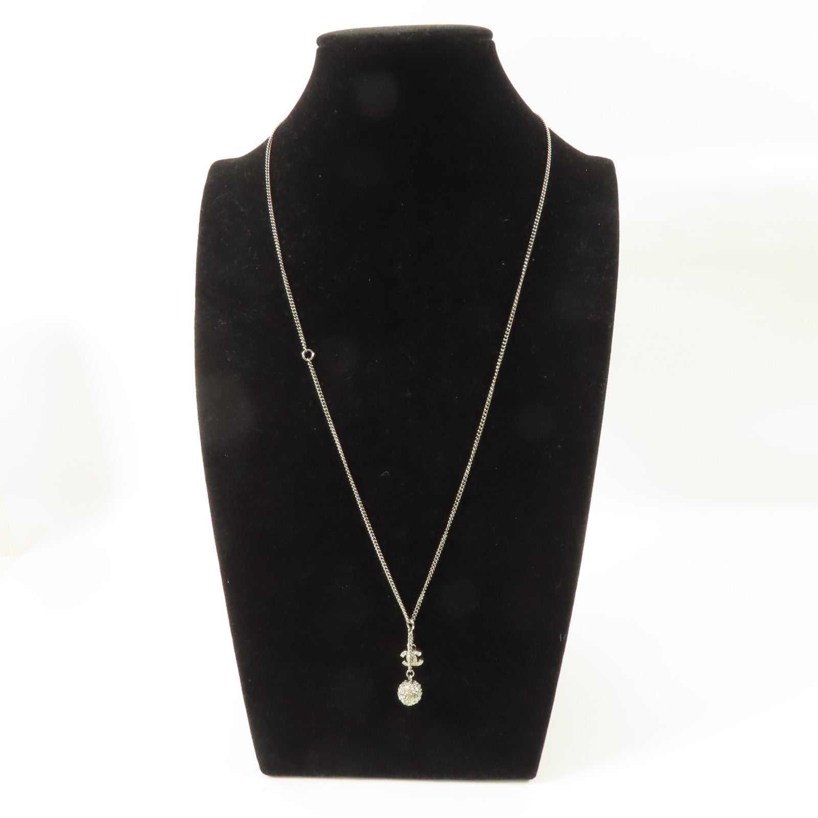 CHANEL PVC/金屬Necklace項鍊透明/銀色