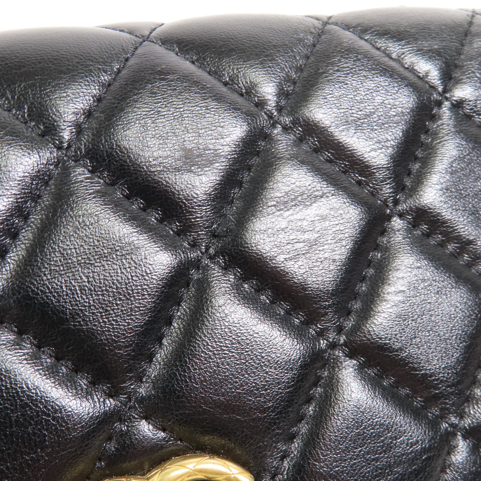 CHANEL 羊皮皮革WOC Wallet On Chain金扣鏈帶肩背袋
