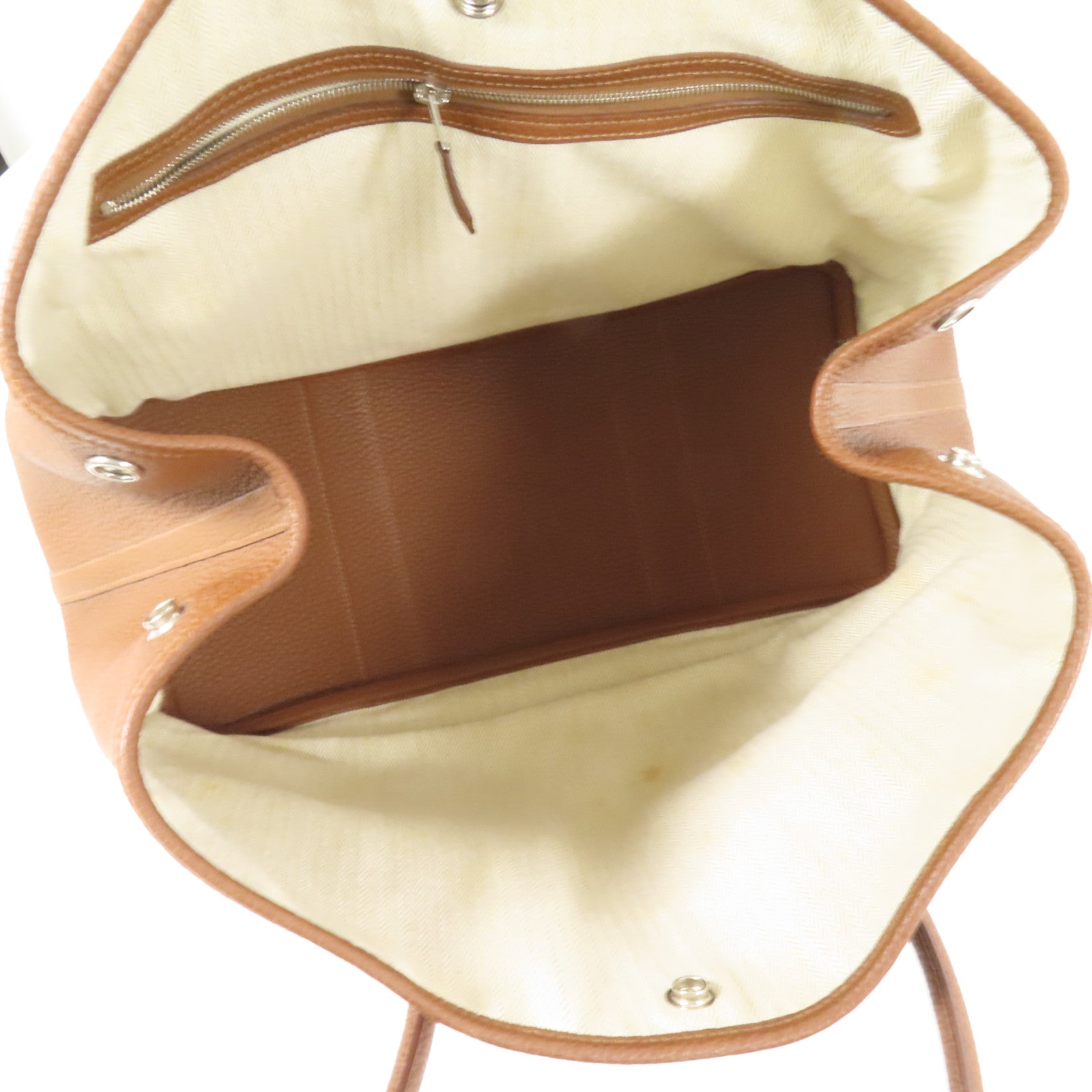 HERMES Negonda皮革Garden Party PM手挽袋Marron d'Inde