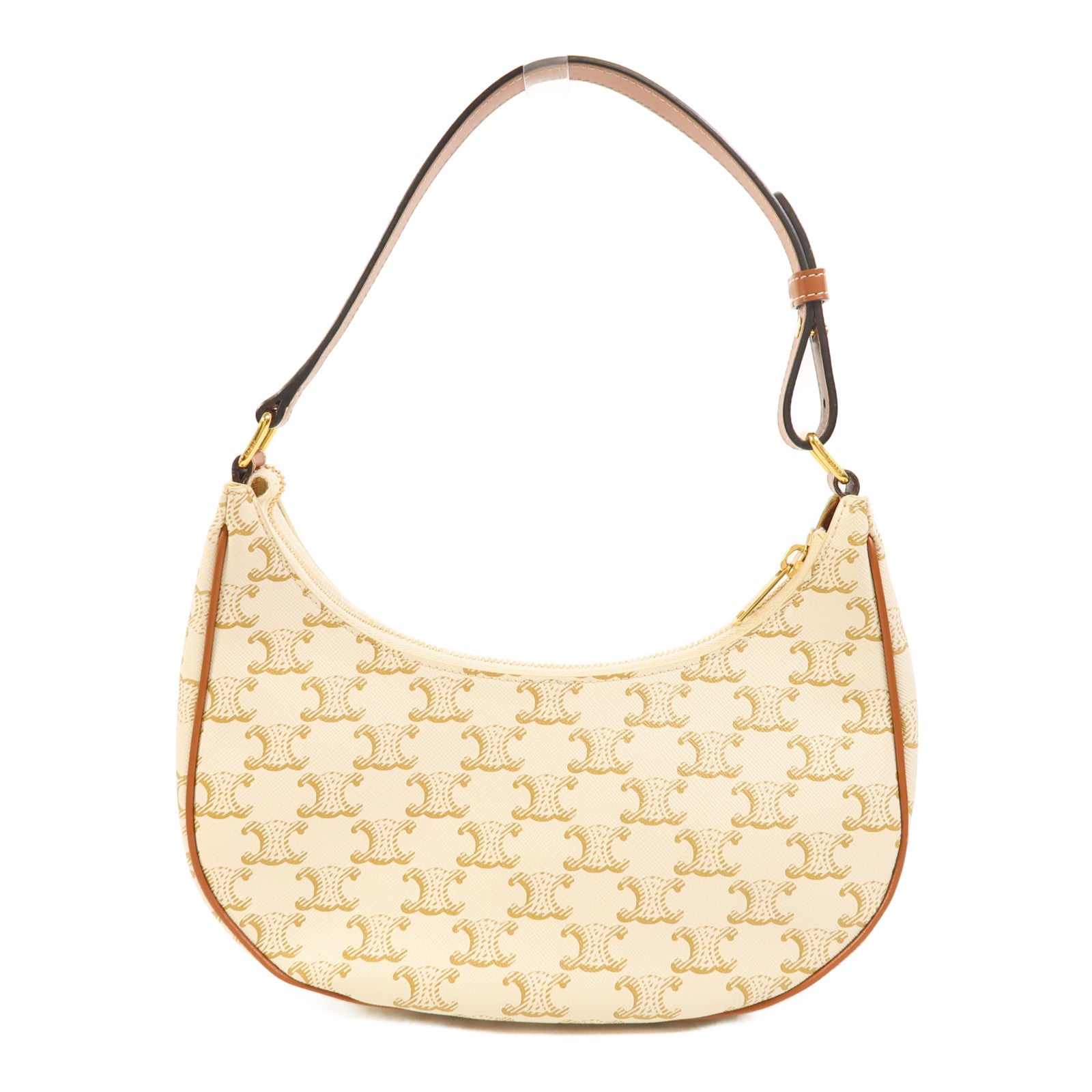 CELINE 塗層帆布Ava金扣肩背袋