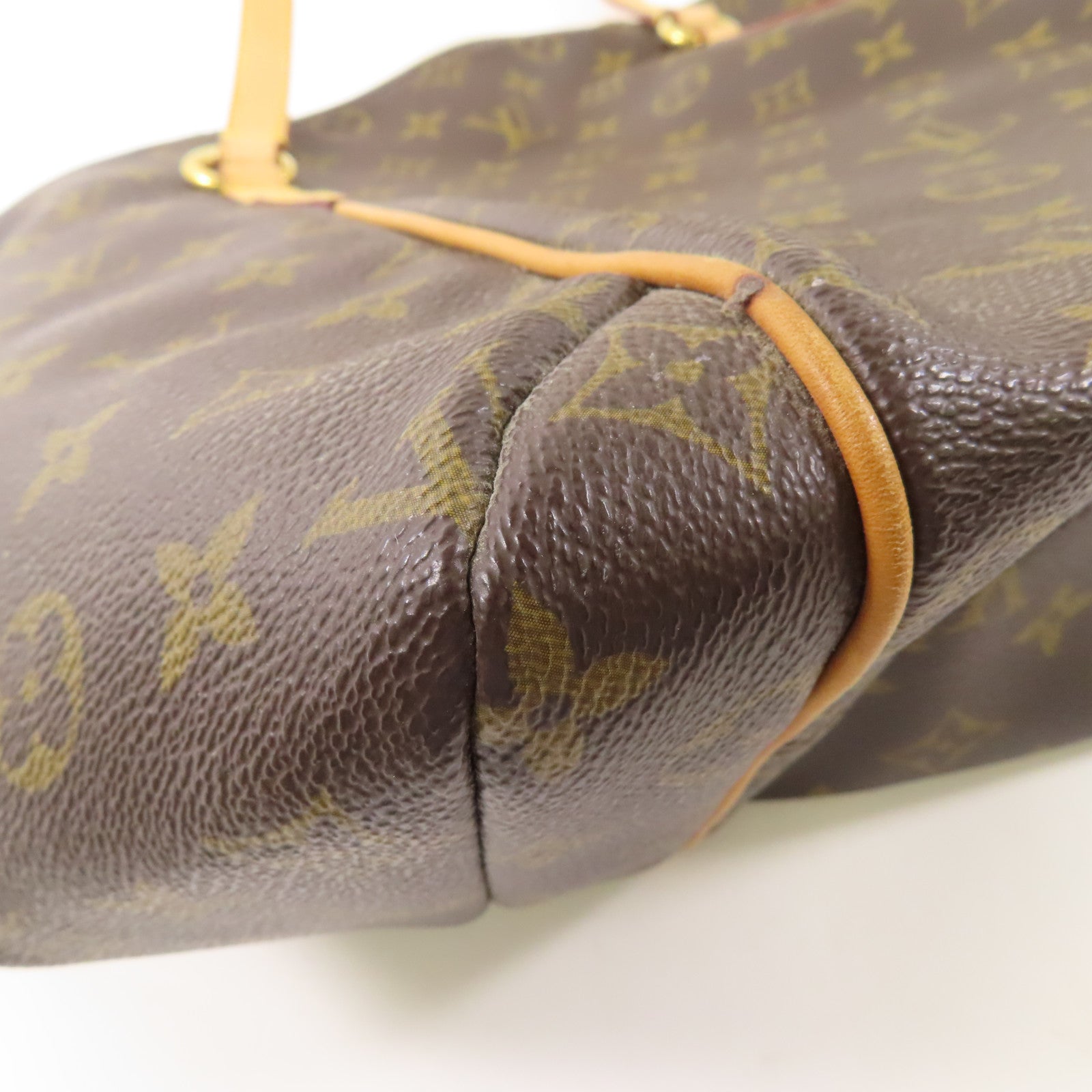 LOUIS VUITTON Monogram Totally MM金扣肩背袋棕色